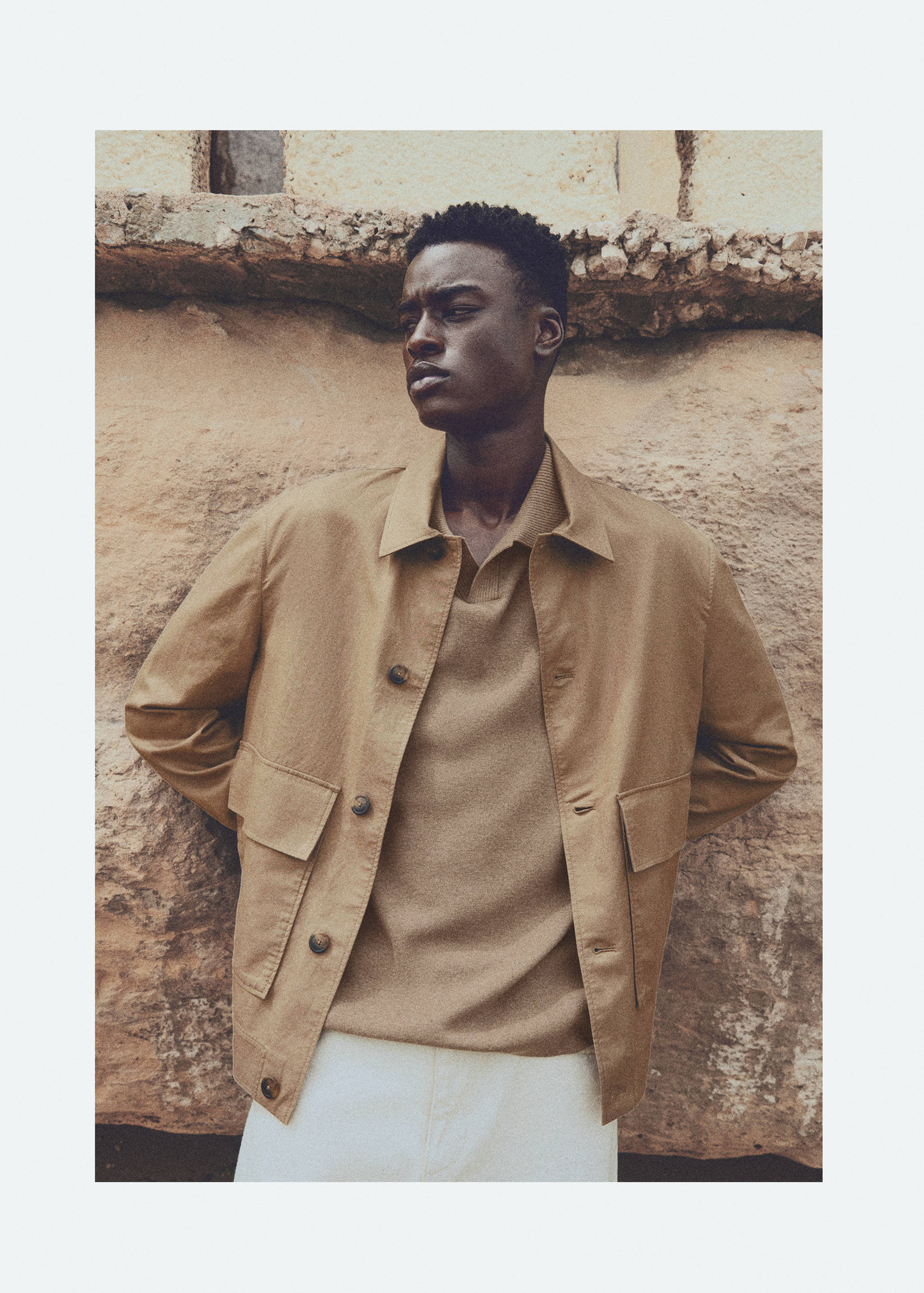 Overshirt aus Tencel-Leinenmischung mit Taschen - Detail des Artikels 3