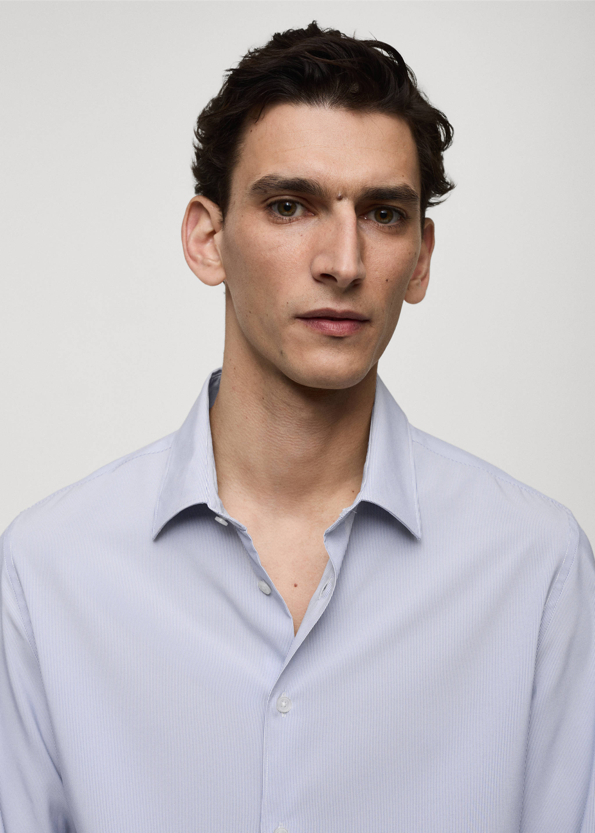 Chemise slim-fit rayures tissu stretch - Détail de l'article 1