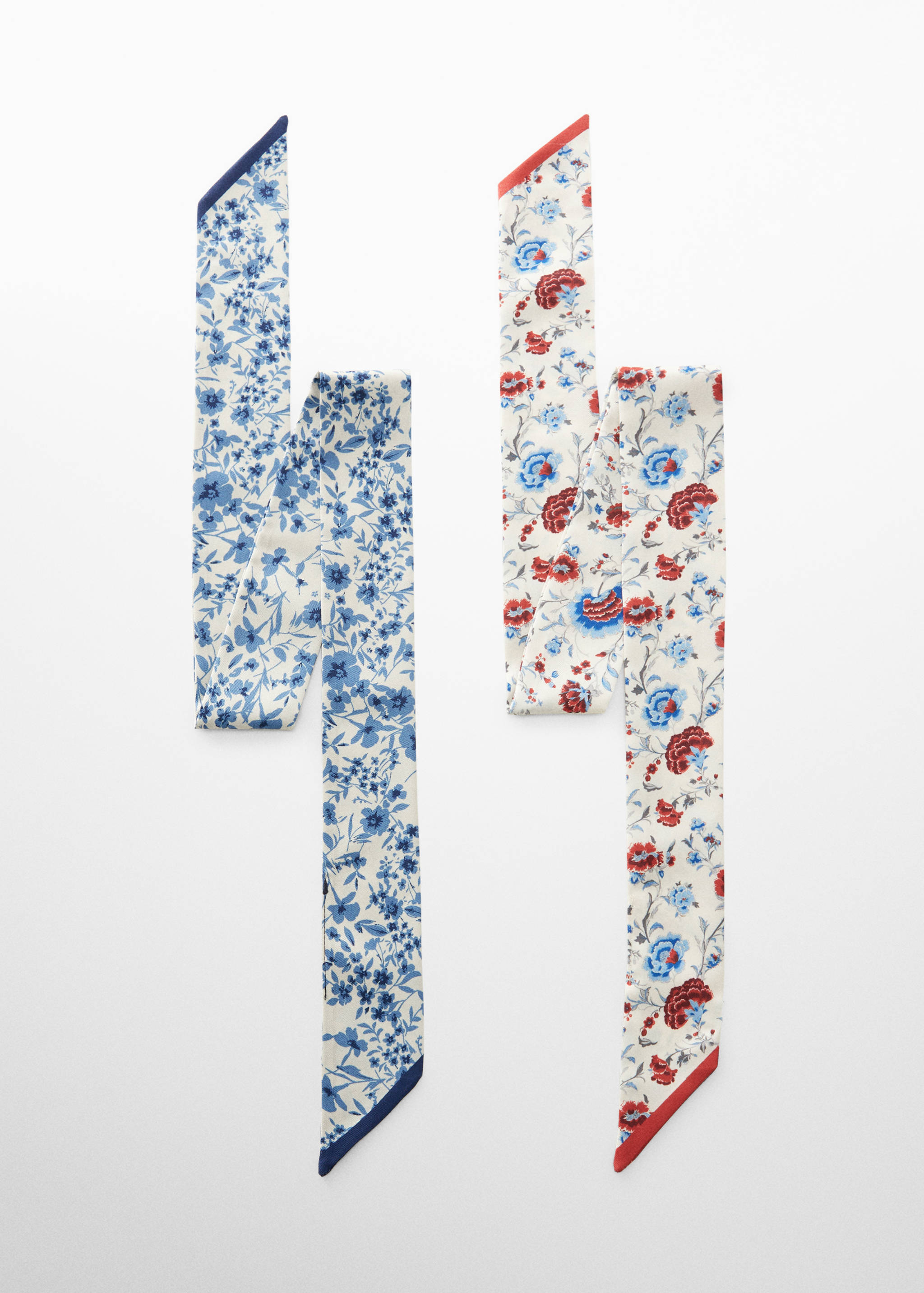 Lot de 2 foulards fleuris - Article sans modèle