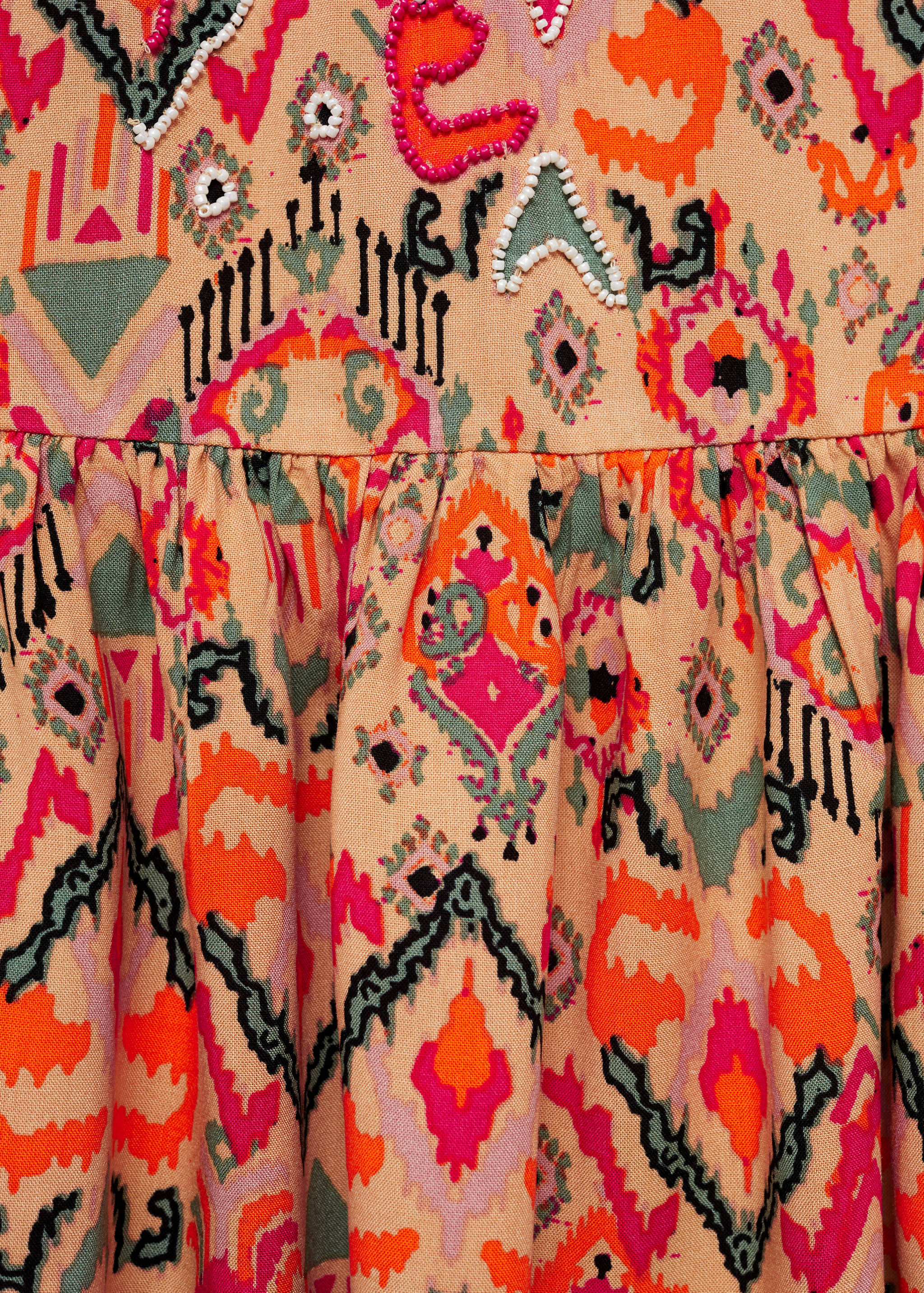 Fustă cu imprimeu și mărgele - Detaliu al articolului 8