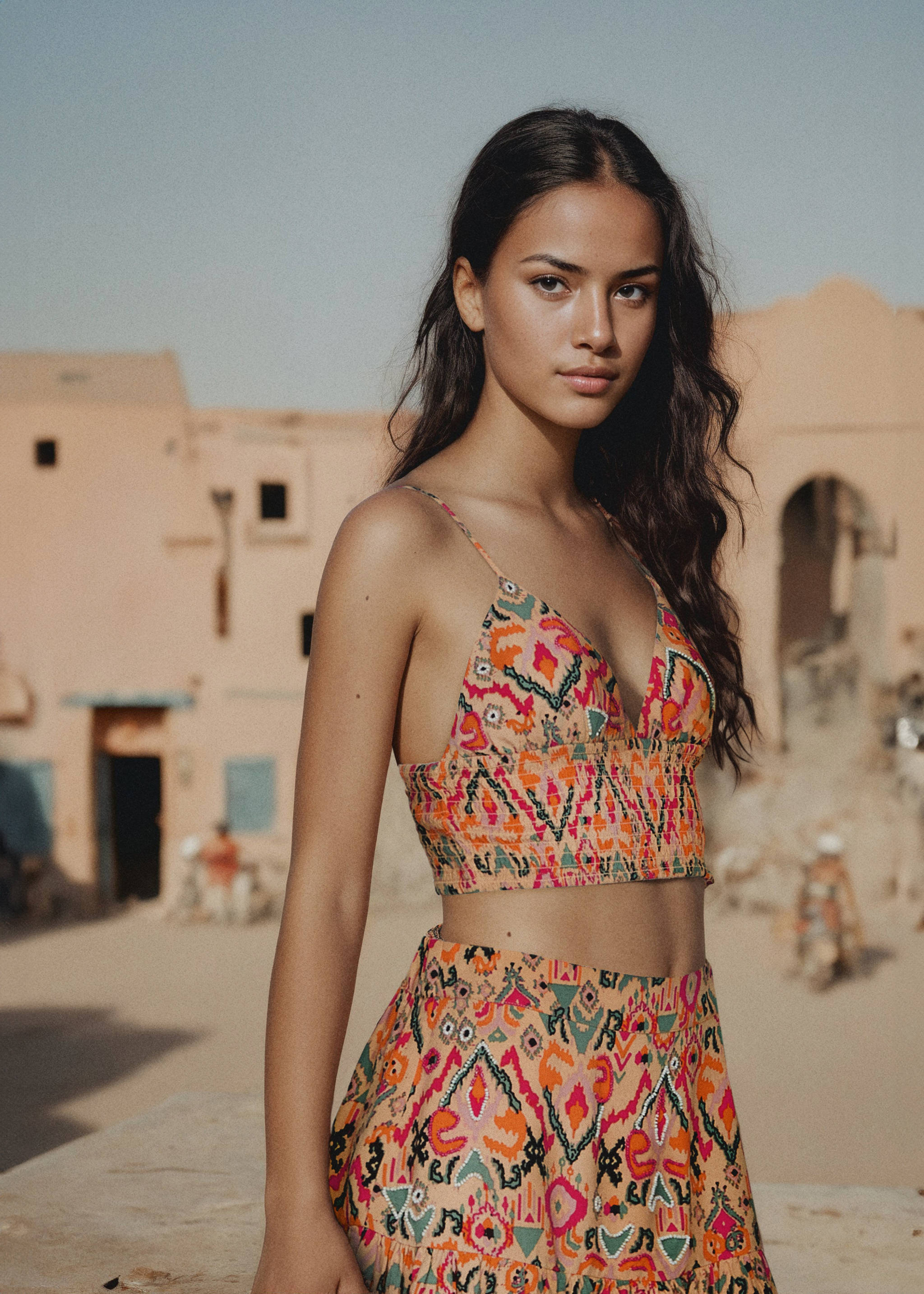 Fustă cu imprimeu și mărgele - Detaliu al articolului 5