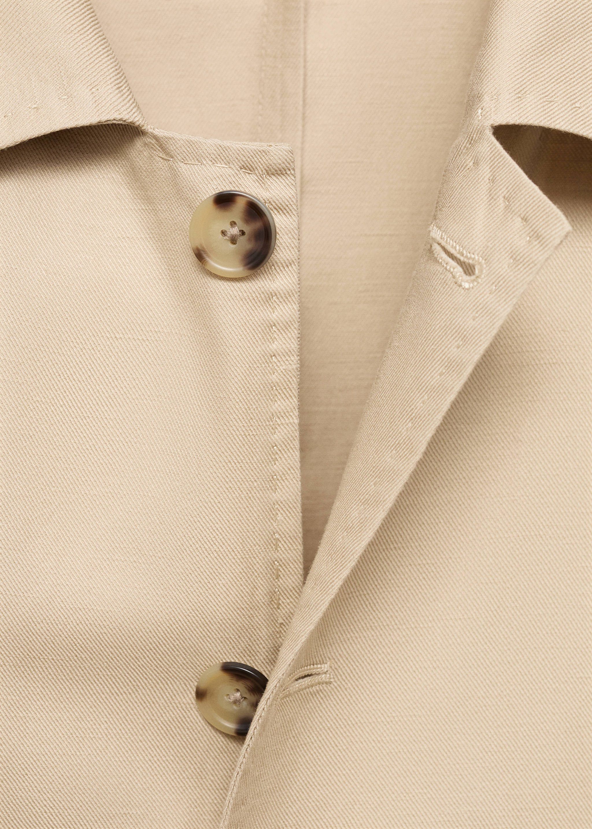 Lyocell linen overshirt with pockets - Details of the article 8