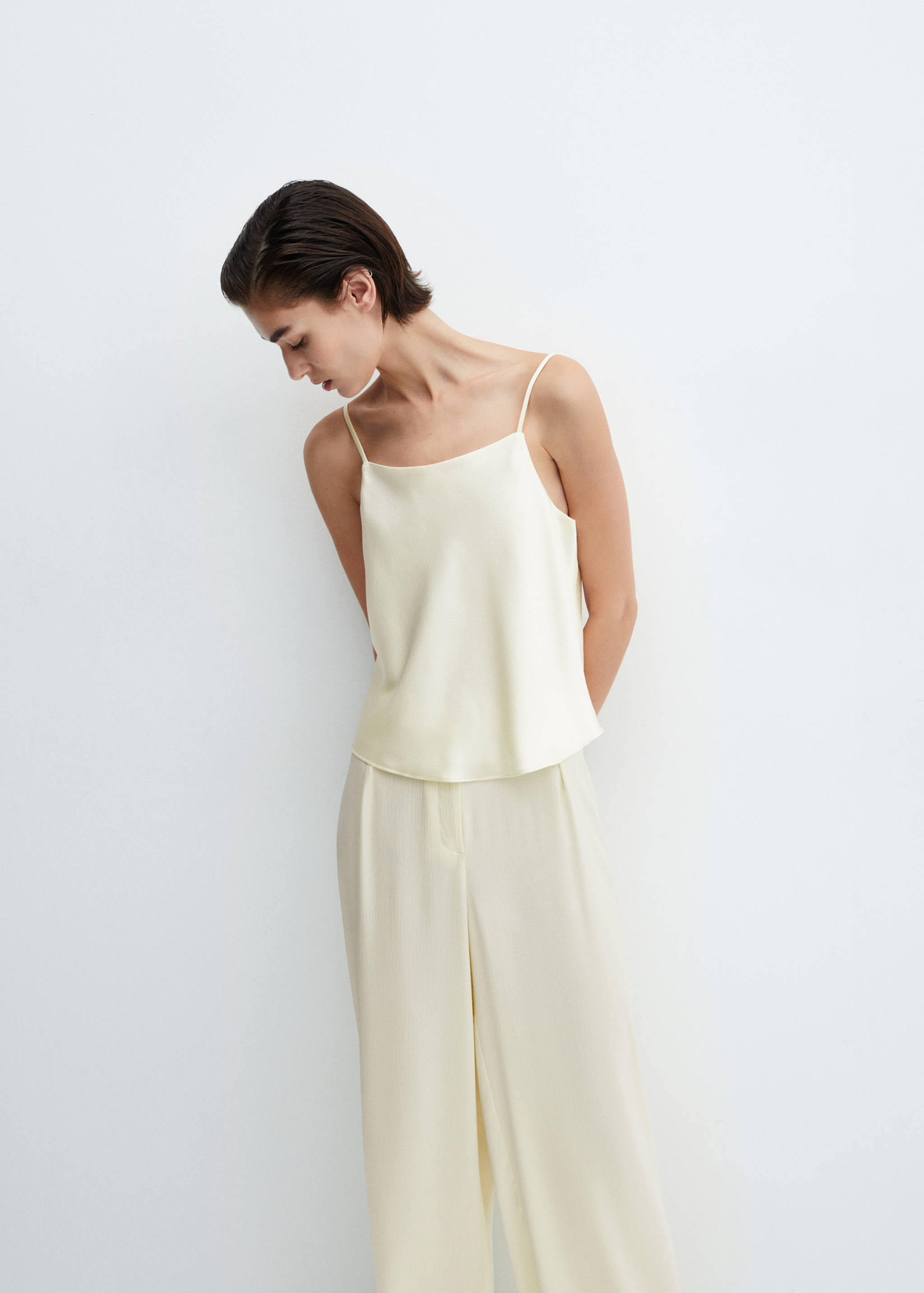 Soepelvallende satijnen broek - Detail van het artikel 1