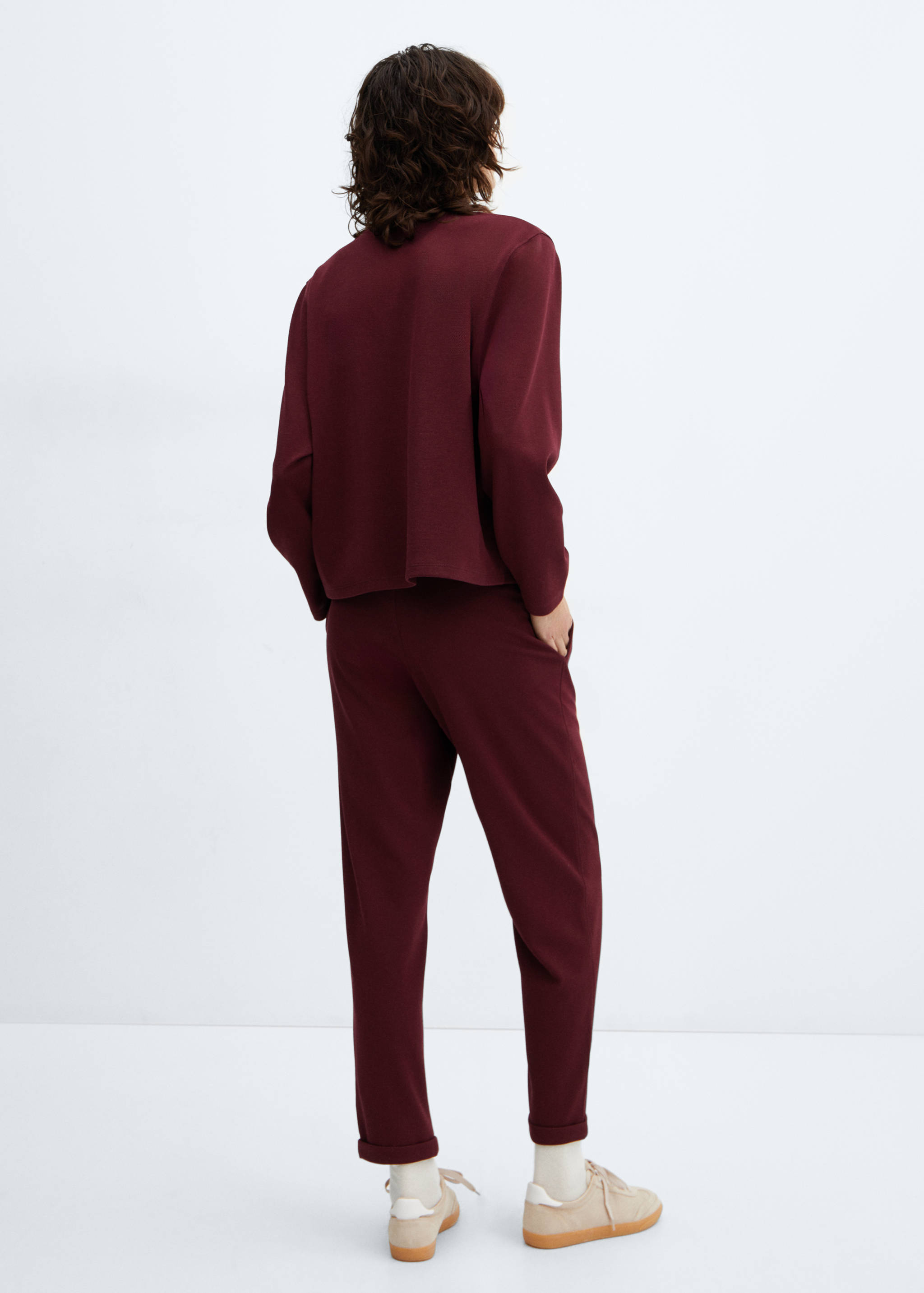 Jogger trousers with seam detail - Reverse of the article