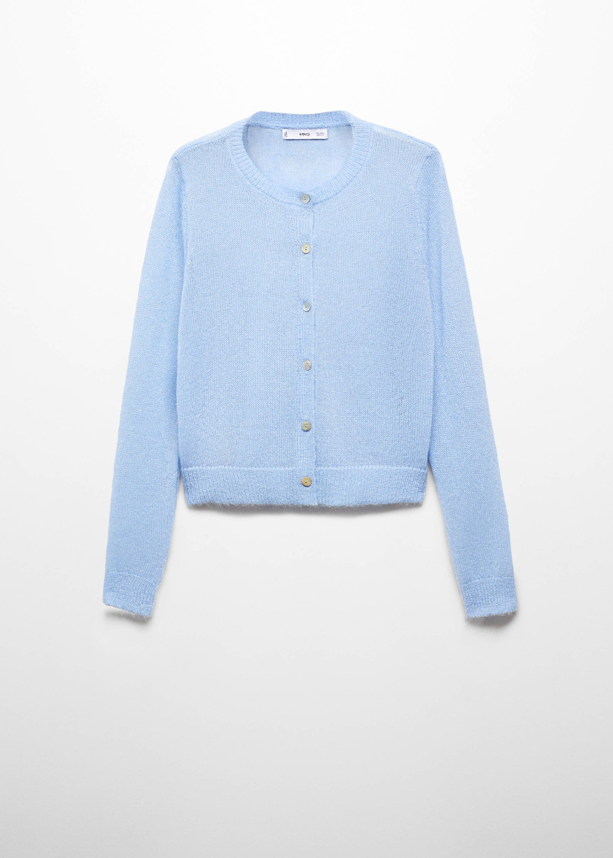 Cardigan with lurex buttons - Article without model