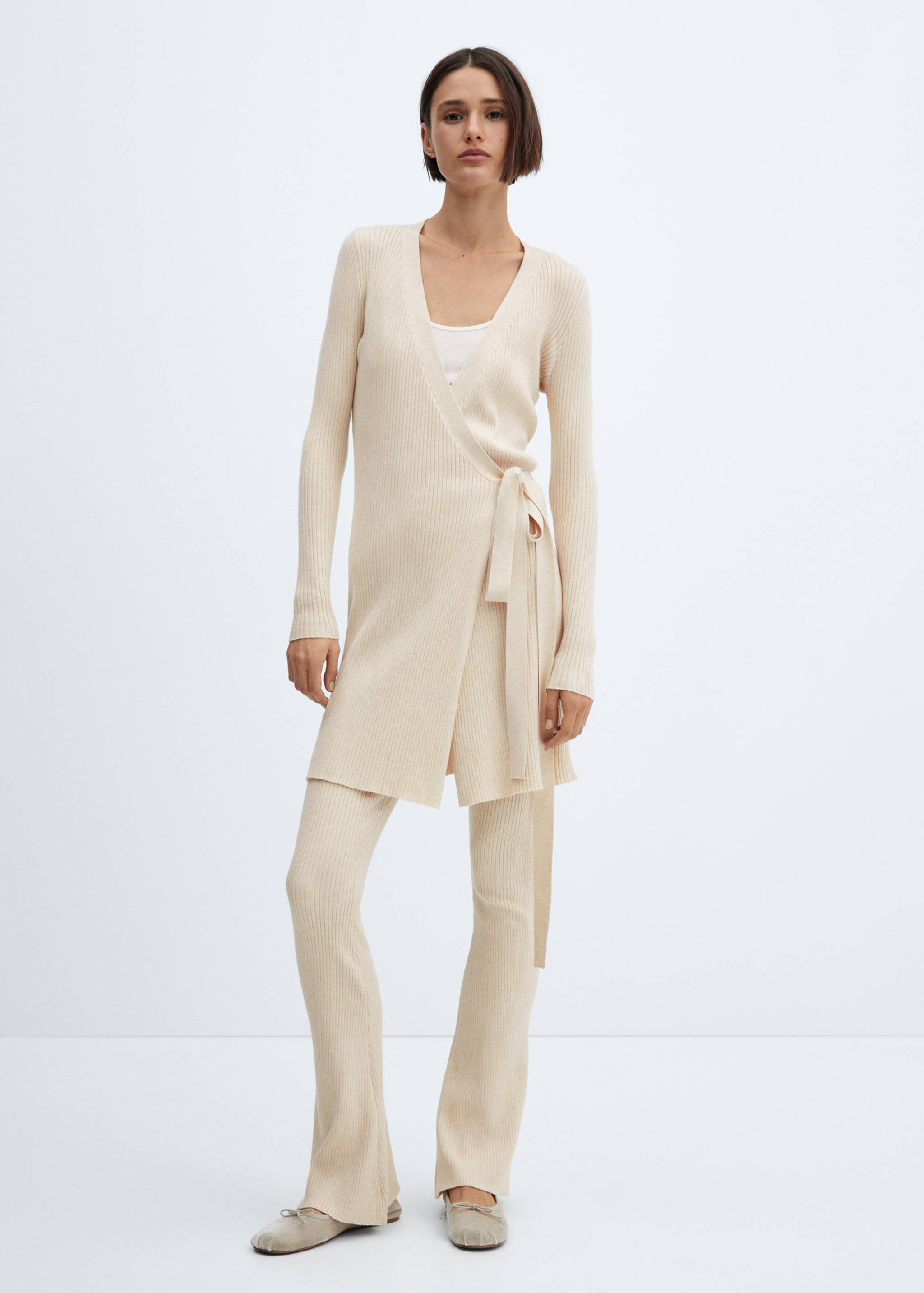 Pantalons canalé wideleg - Pla general