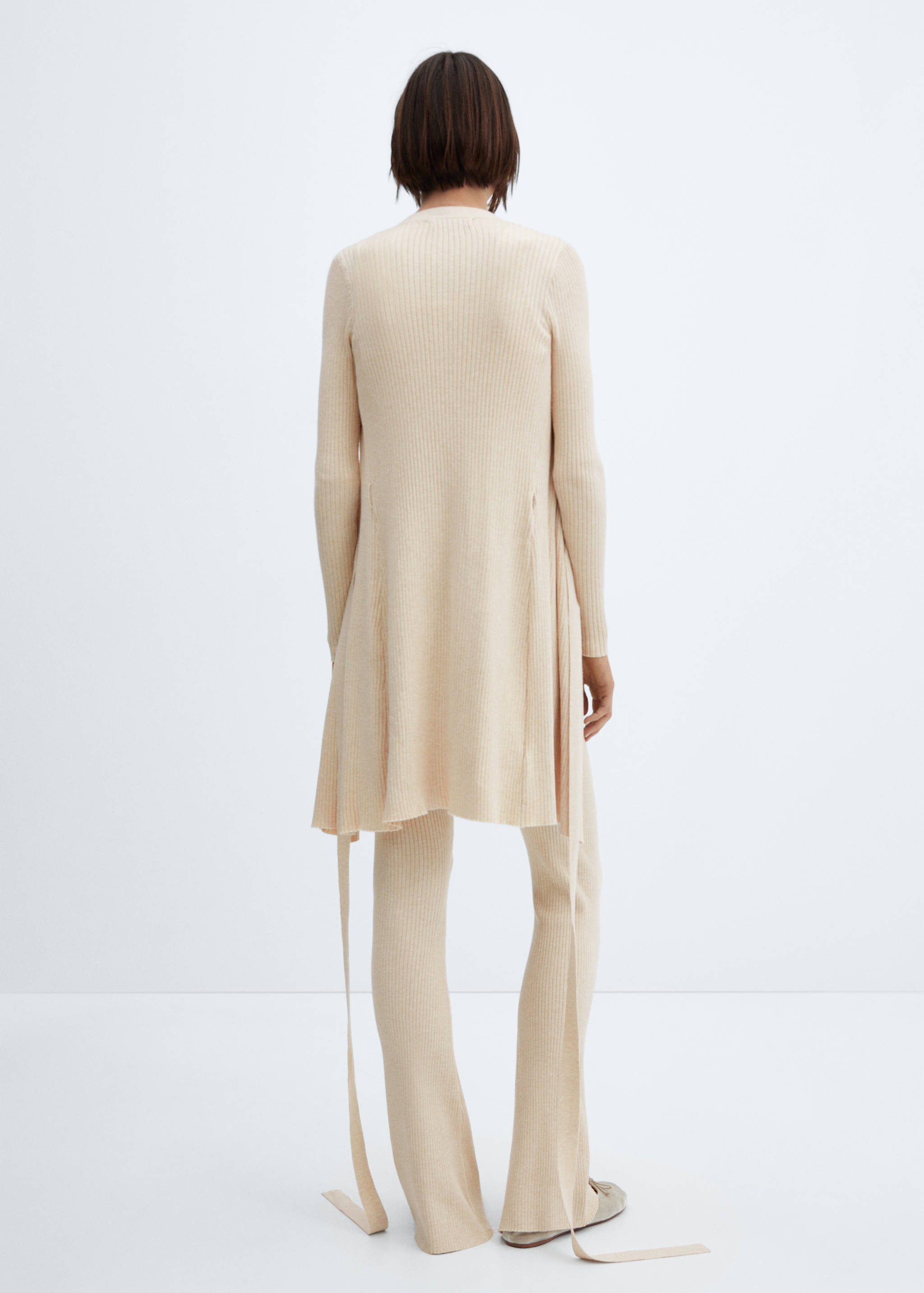 Pantalons canalé wideleg - Revers de l'article