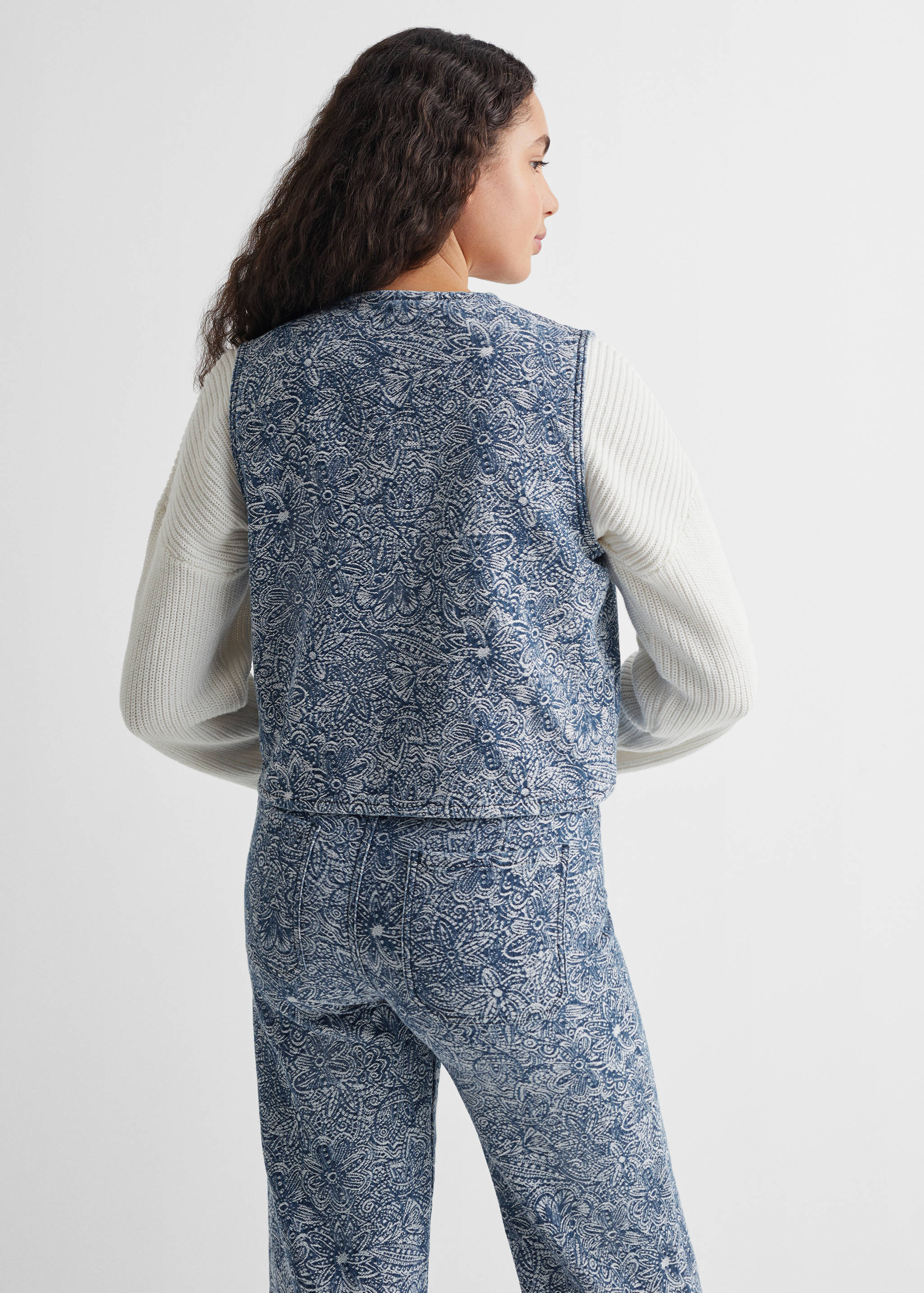 Gilet coton brodé - Verso de l’article