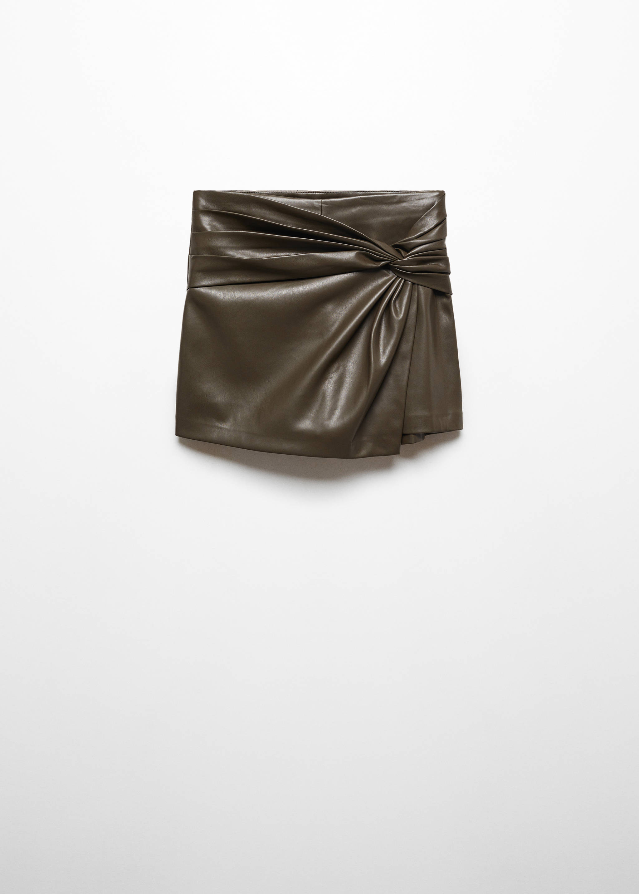 Faux-leather culottes - Article without model