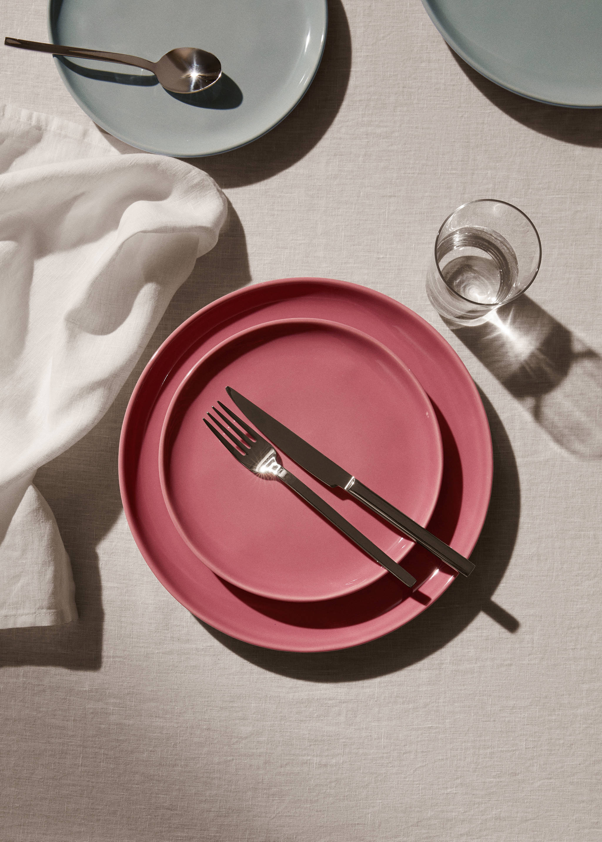 Stoneware dessert plate - General plane