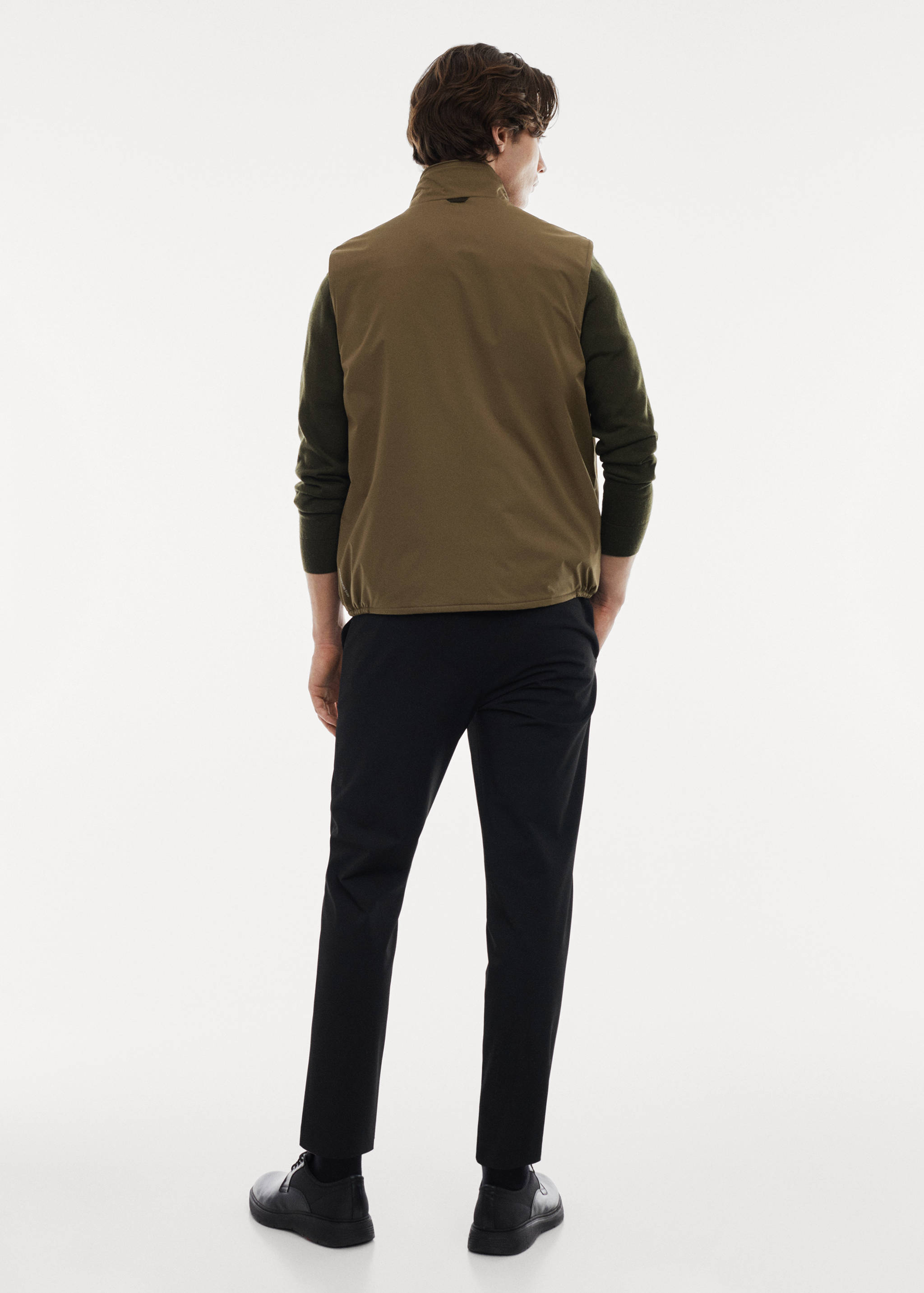 Lightweight quilted water-repellent quilted vest - Reverse of the article