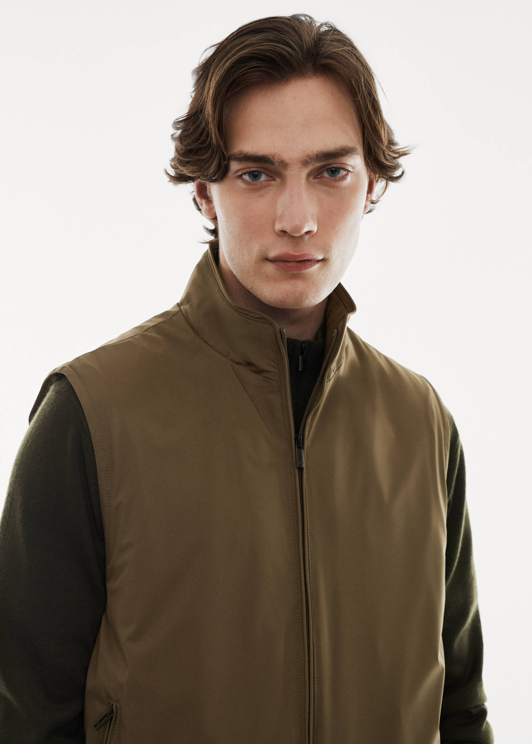 Lightweight quilted water-repellent quilted vest - Details of the article 1