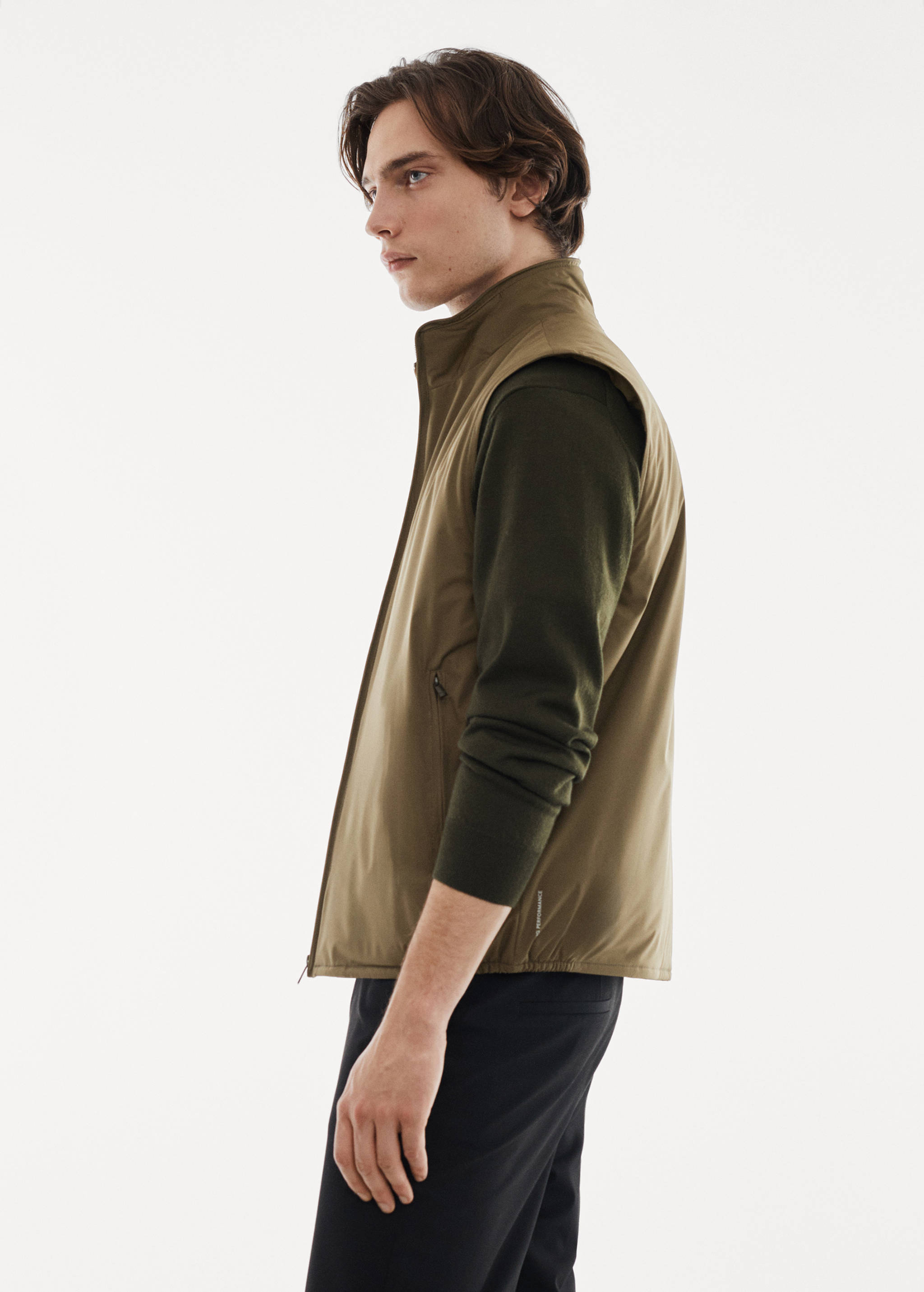 Lightweight quilted water-repellent quilted vest - Details of the article 2