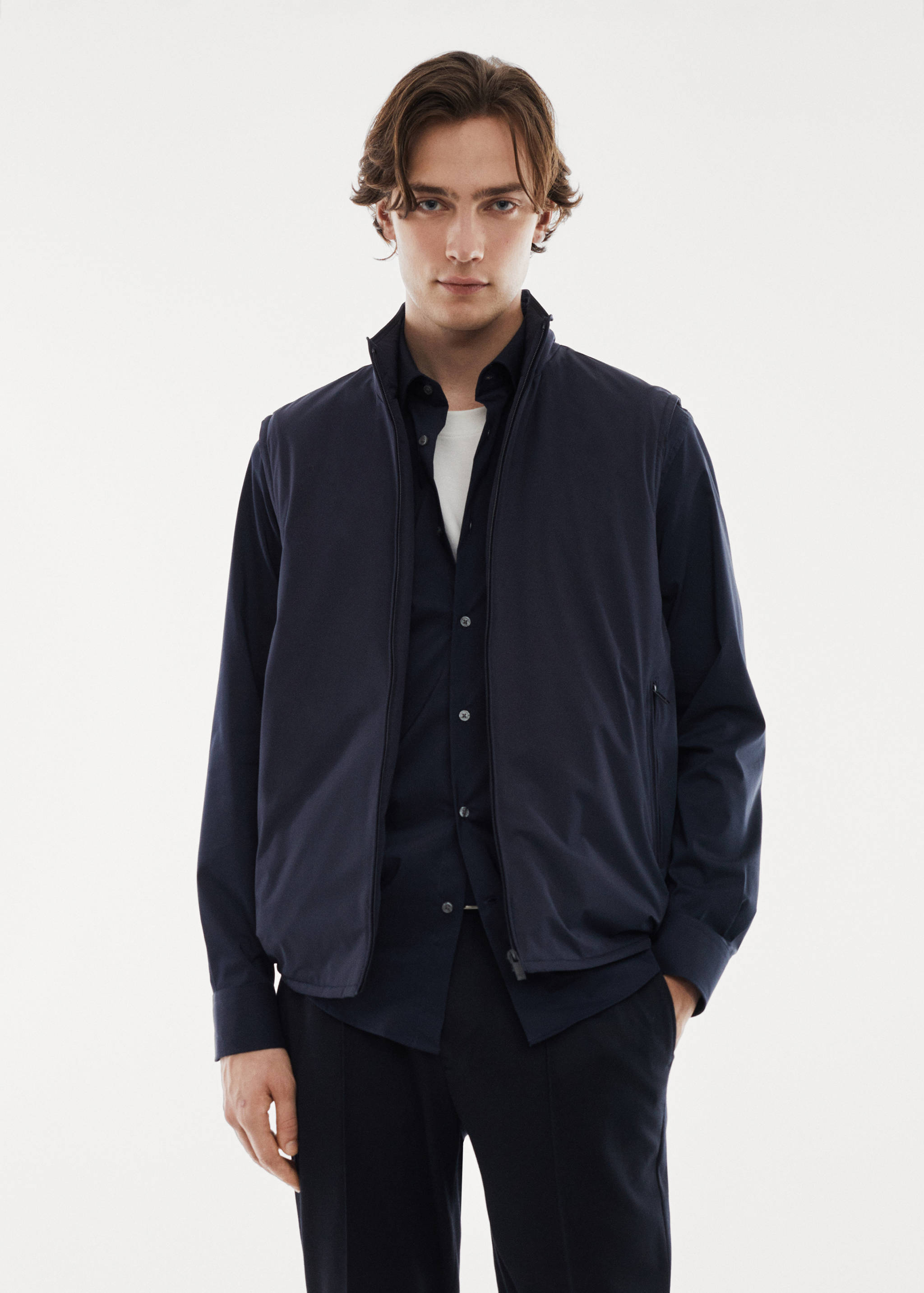 Lightweight quilted water-repellent quilted vest - Medium plane