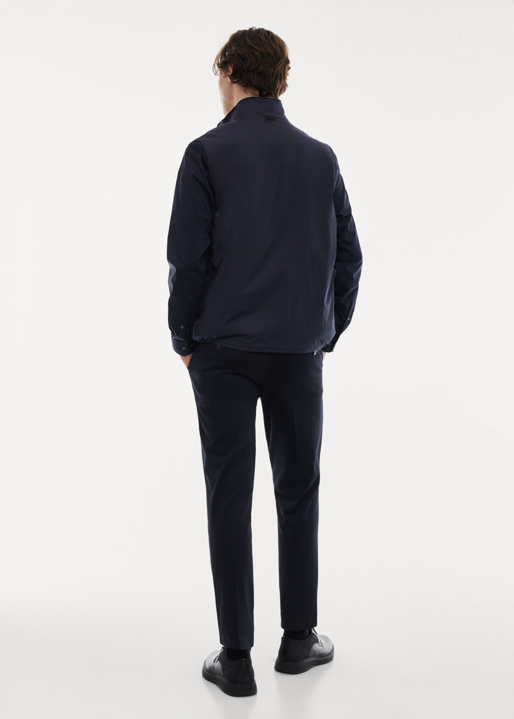 Lightweight quilted water-repellent quilted vest - Reverse of the article