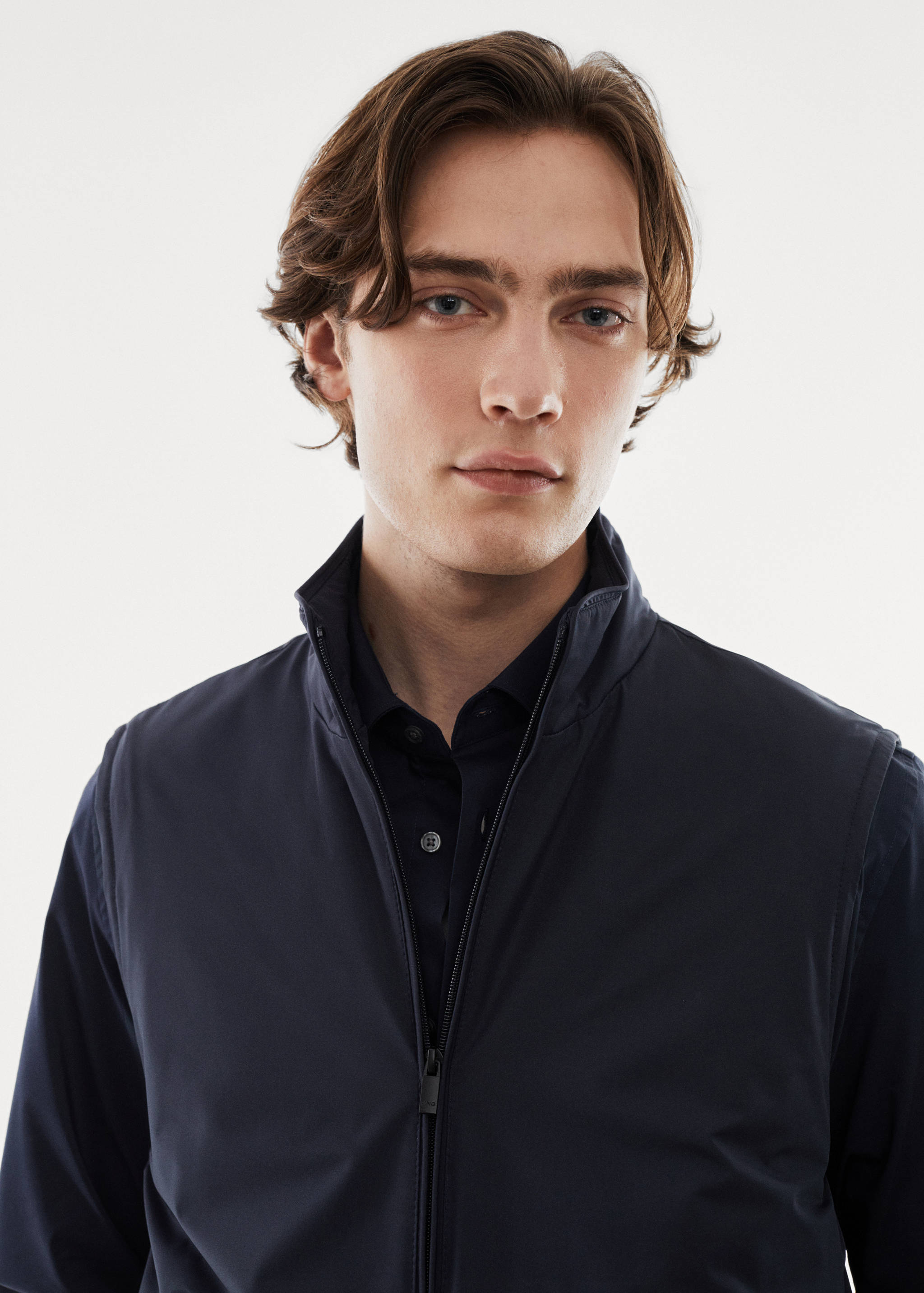 Lightweight quilted water-repellent quilted vest - Details of the article 1