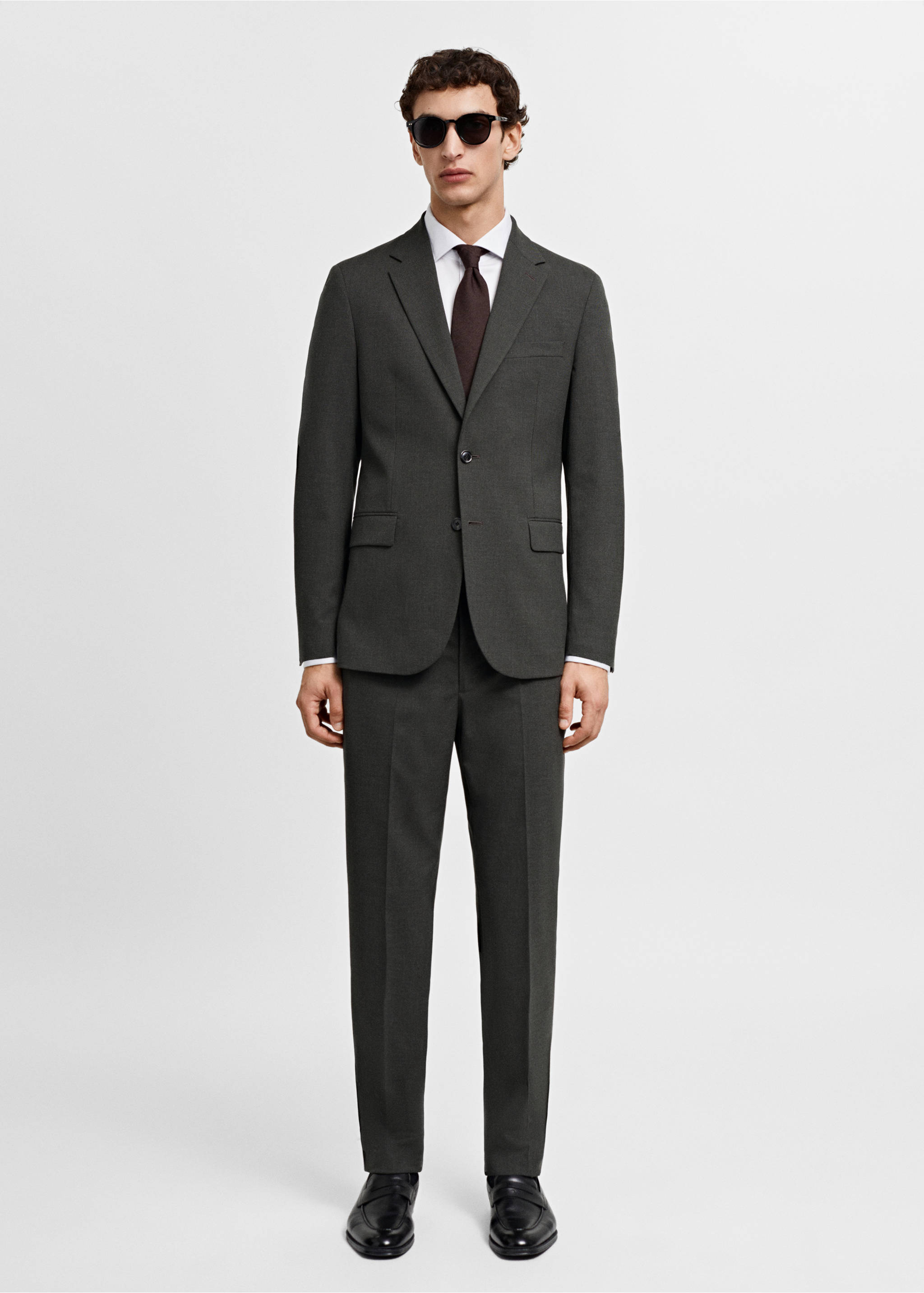 Regular-fit suit shirt with cufflinks - General plane, White. Ref: 67070623-00.