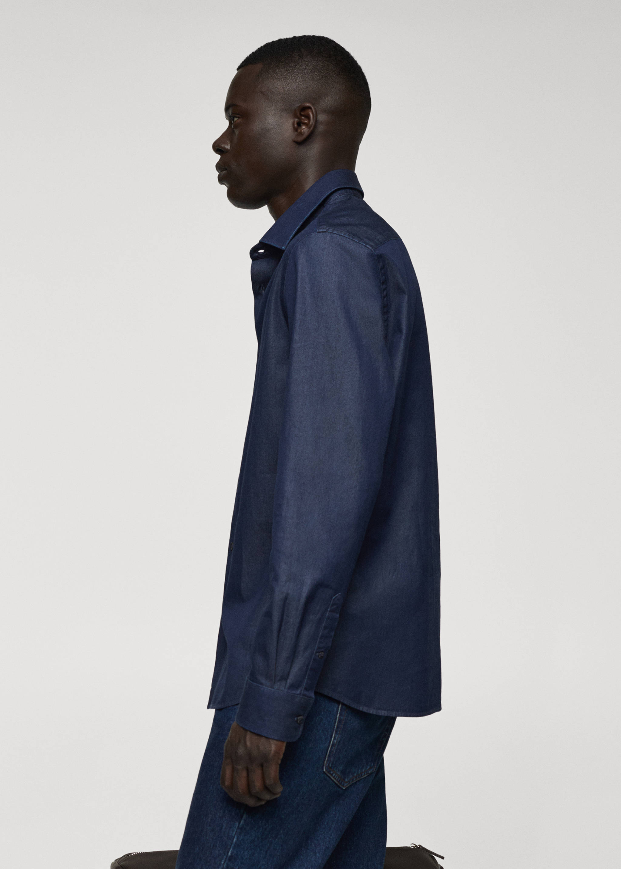 Camisa de cambraia de algodão regular fit - Pormenor do artigo 2