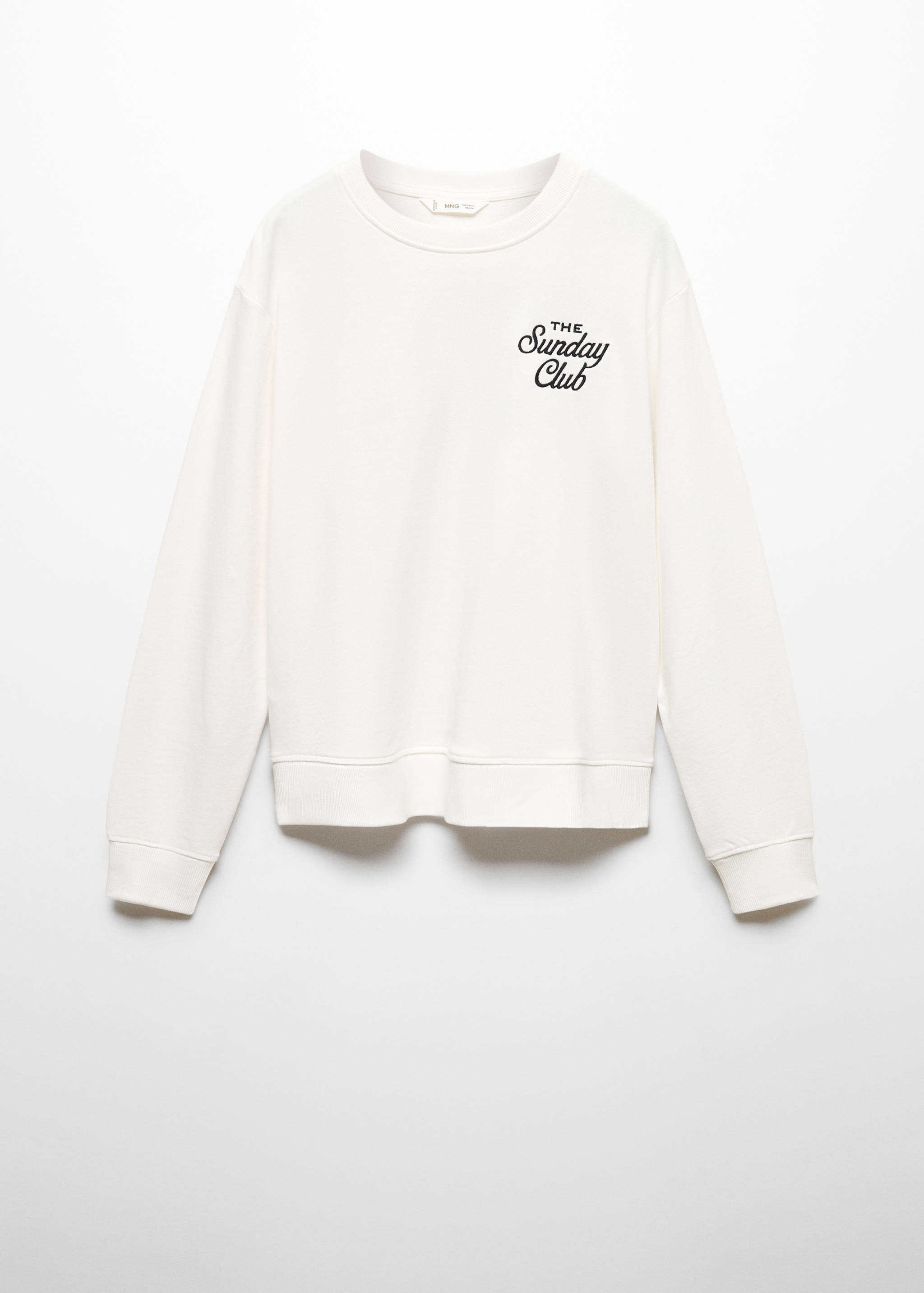 Sweat-shirt message coton - Article sans modèle