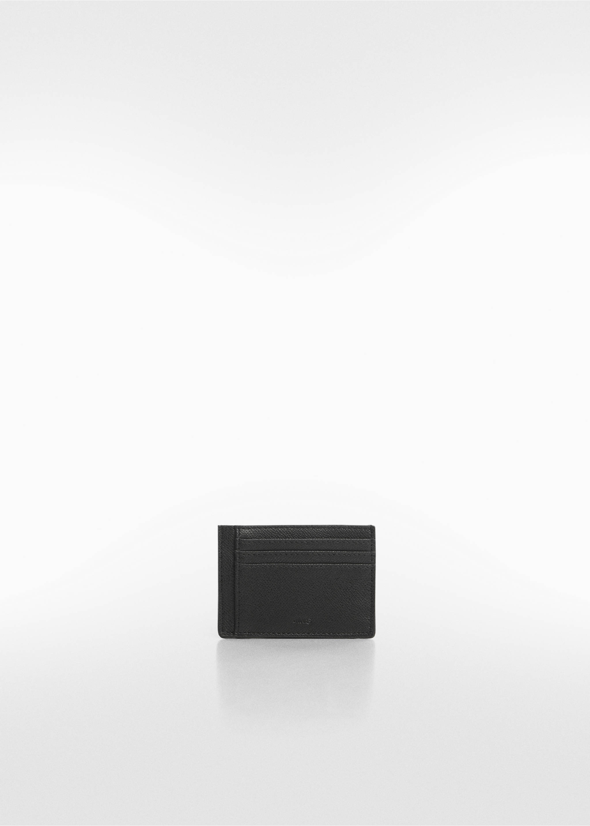 Anti-contactless peaked card holder - Article without model, Black. Ref: 67070635-00.