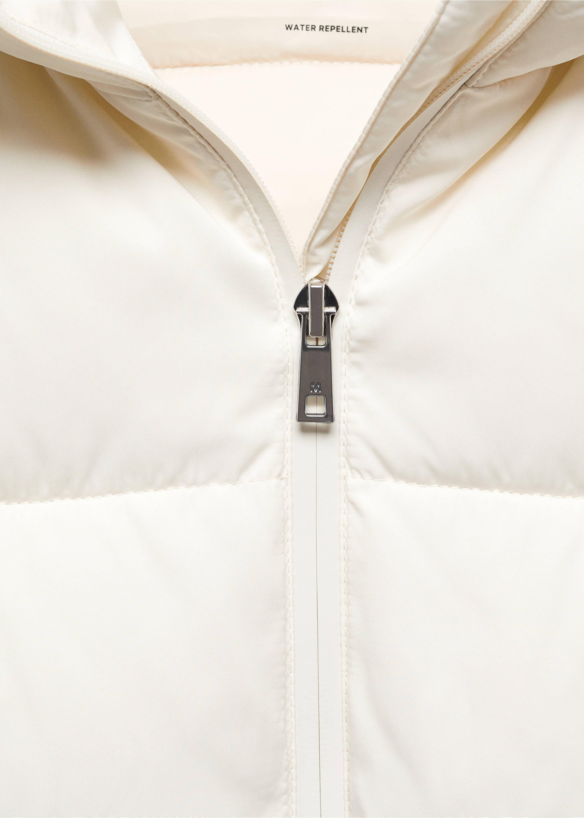 Hood puffer coat - Details of the article 8, Off White. Ref: 67070640-00.