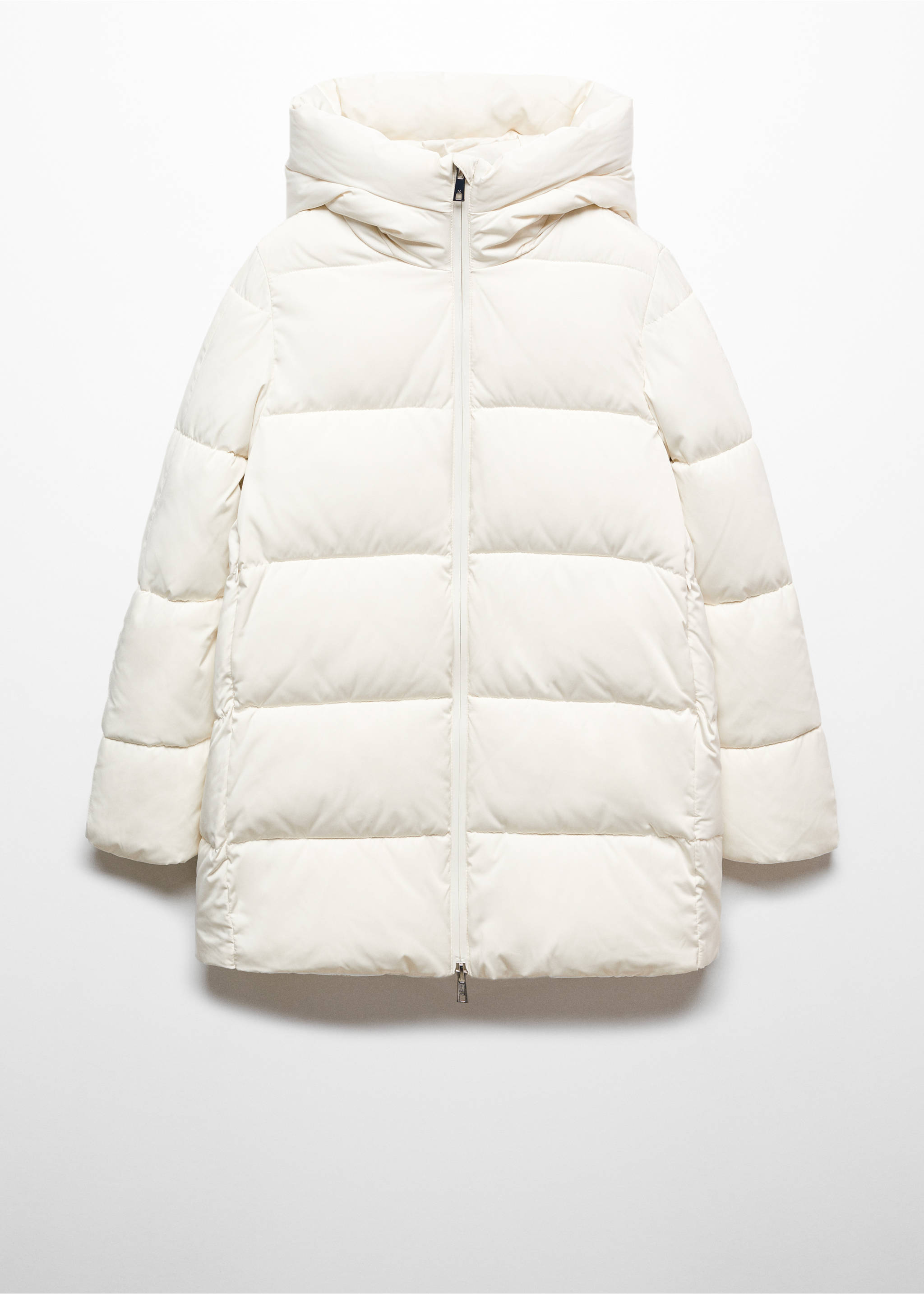 Hood puffer coat - Article without model, Off White. Ref: 67070640-00.