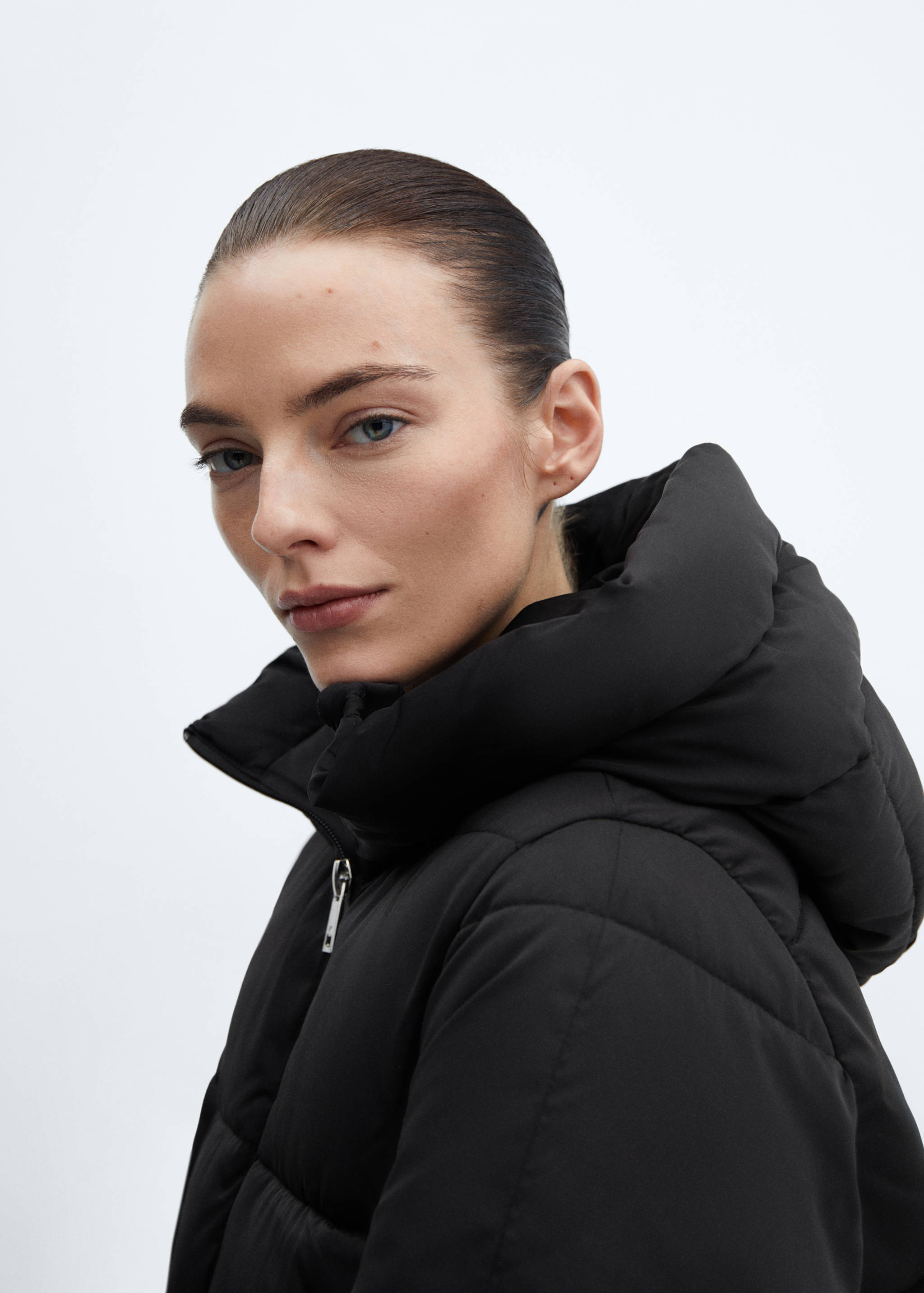 Hood puffer coat - Details of the article 6