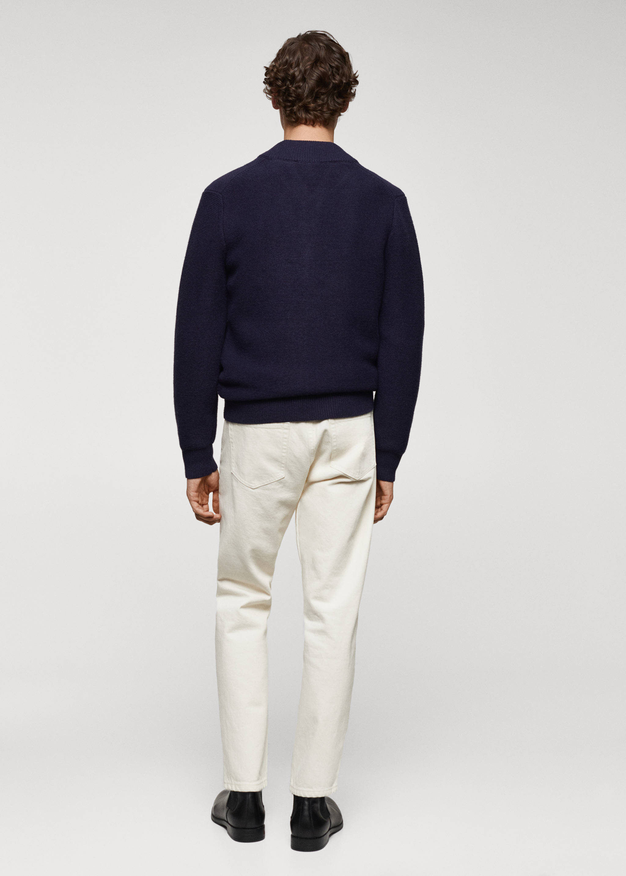 Cárdigan punto cremallera - Reverso del artículo