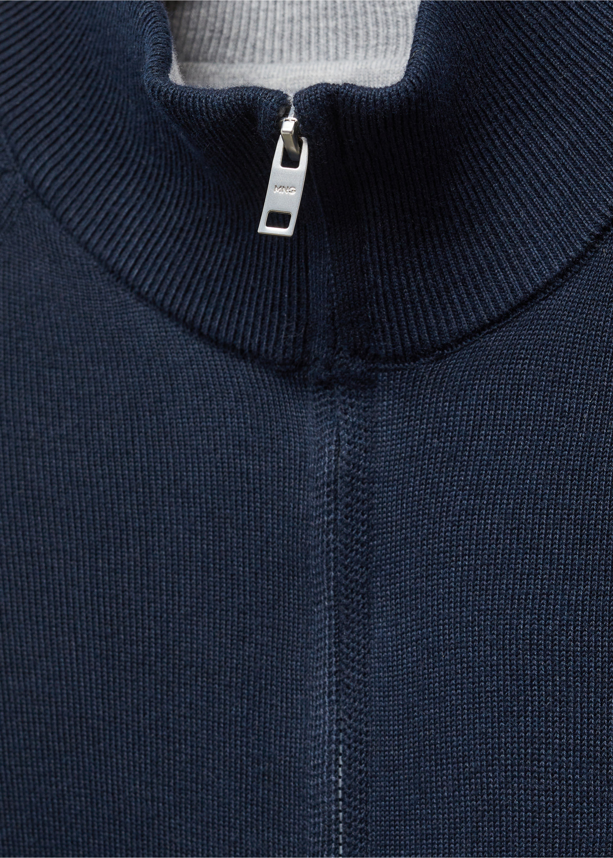 Zipped cotton cardigan - Details of the article 8