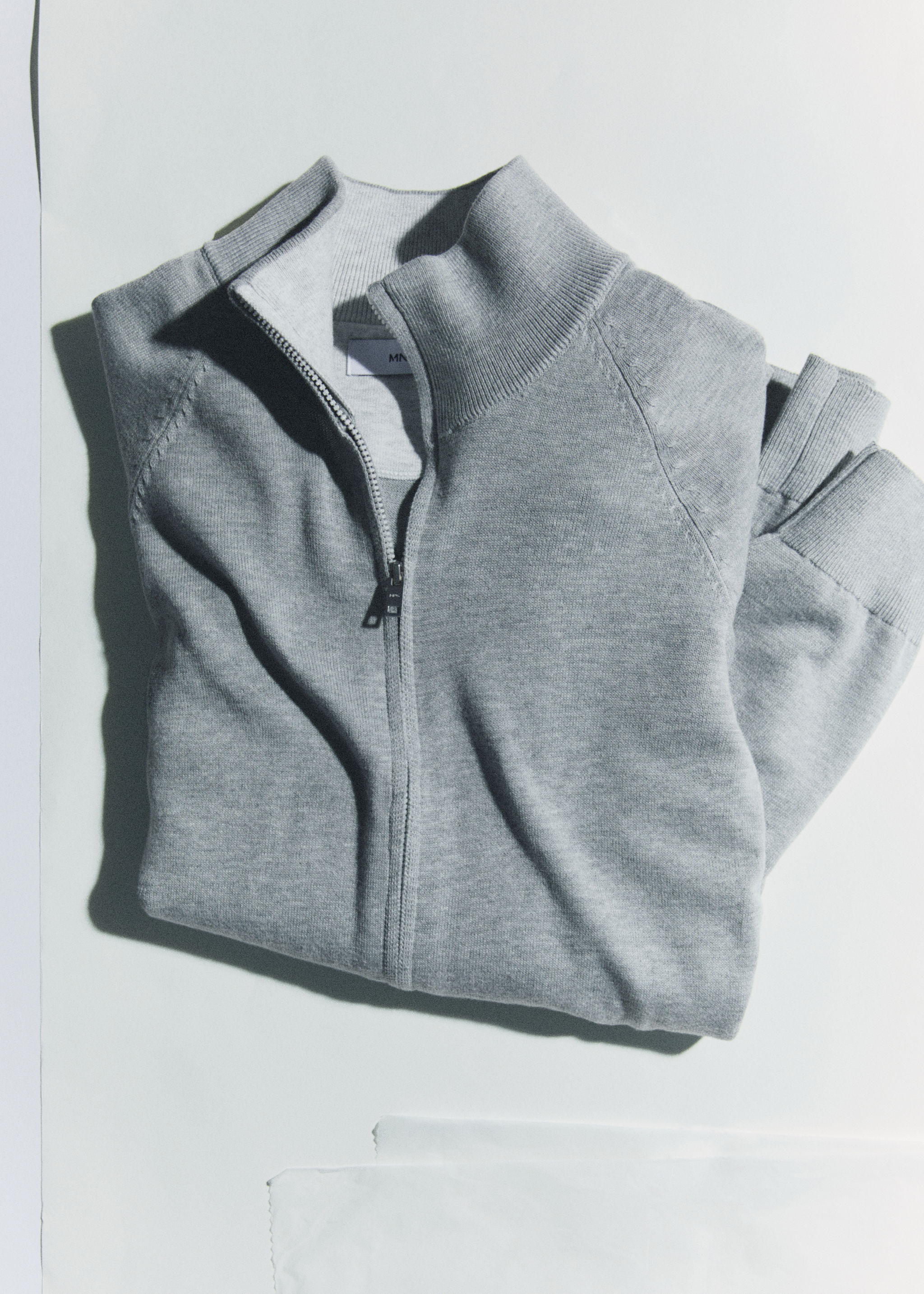 Zipped cotton cardigan - Details of the article 5