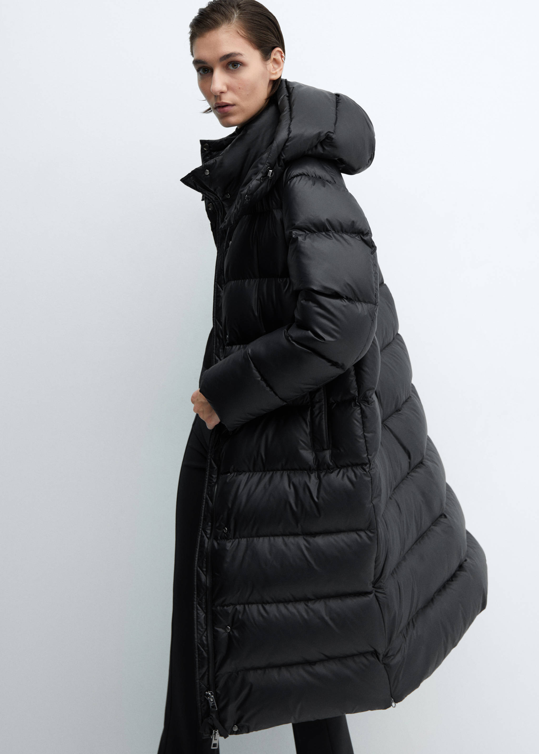 Long puffer down anorak - Details of the article 2