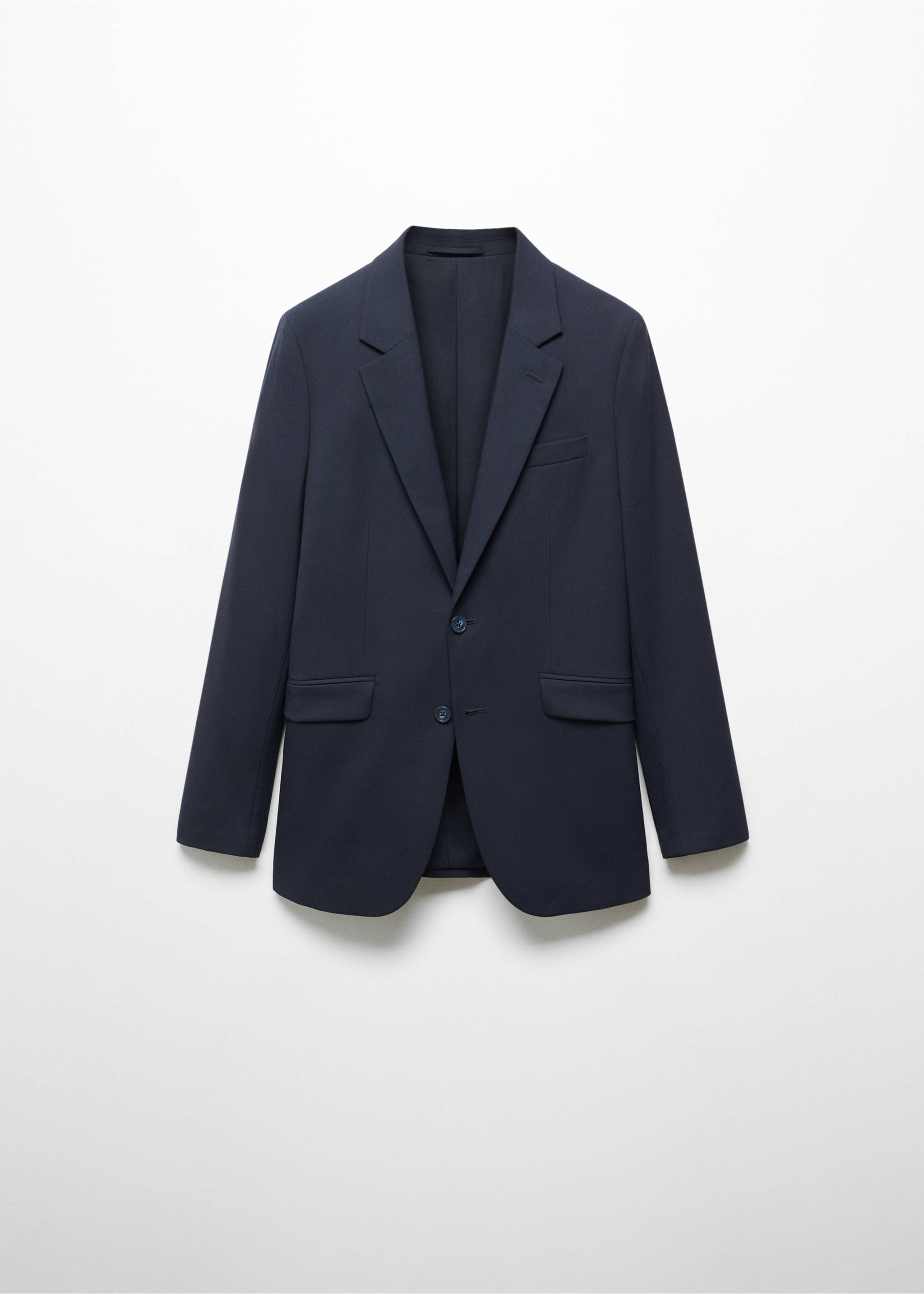 Slim-fit suit jacket - Article without model, Dark Navy. Ref: 67070648-00.