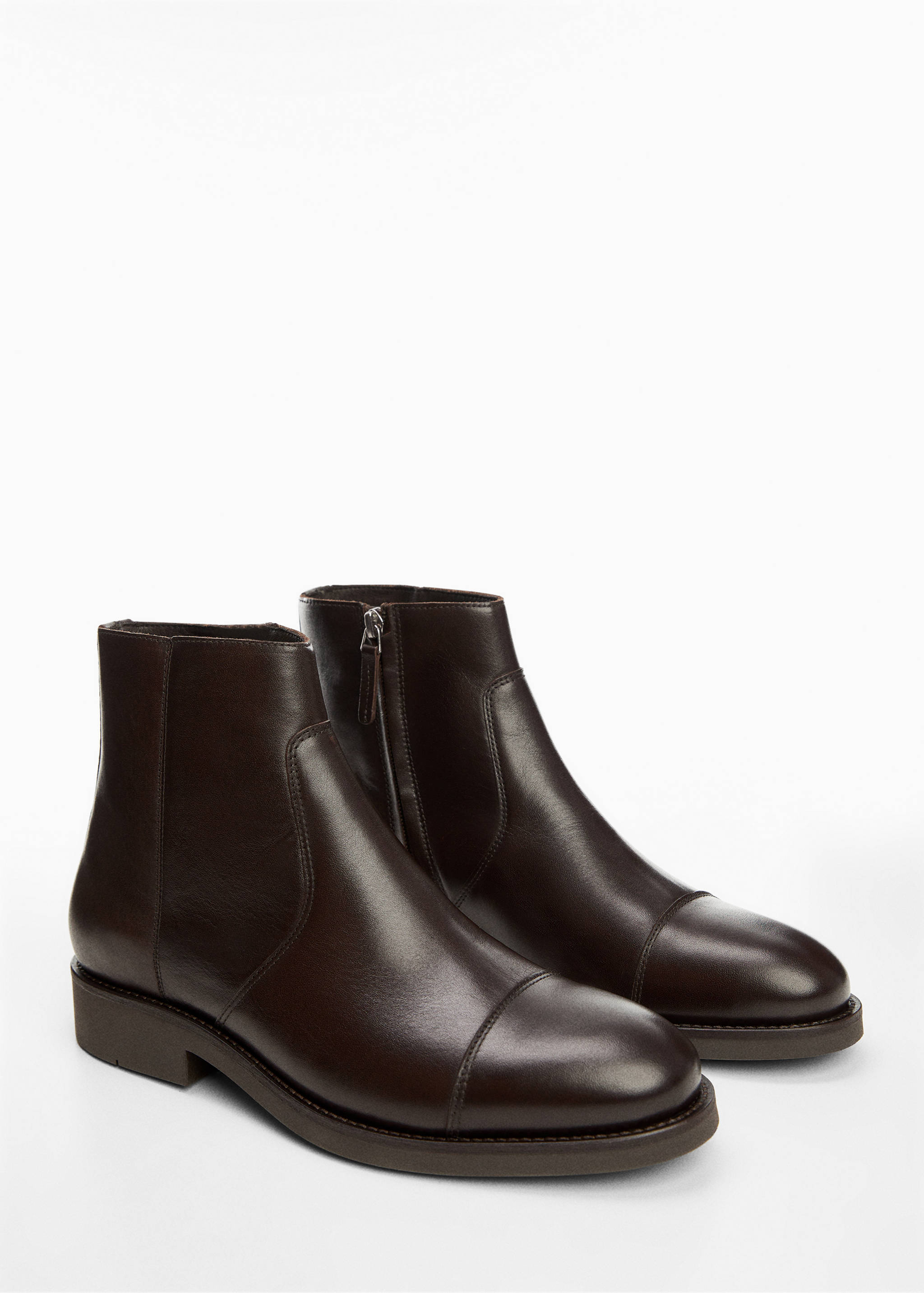 Leather chelsea boots - Medium plane