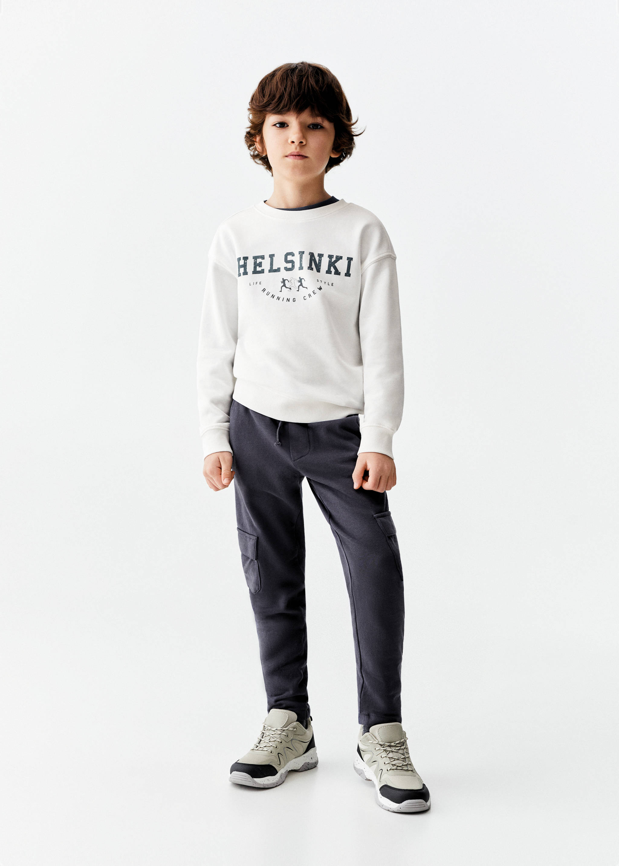 Message cotton sweatshirt - General plane