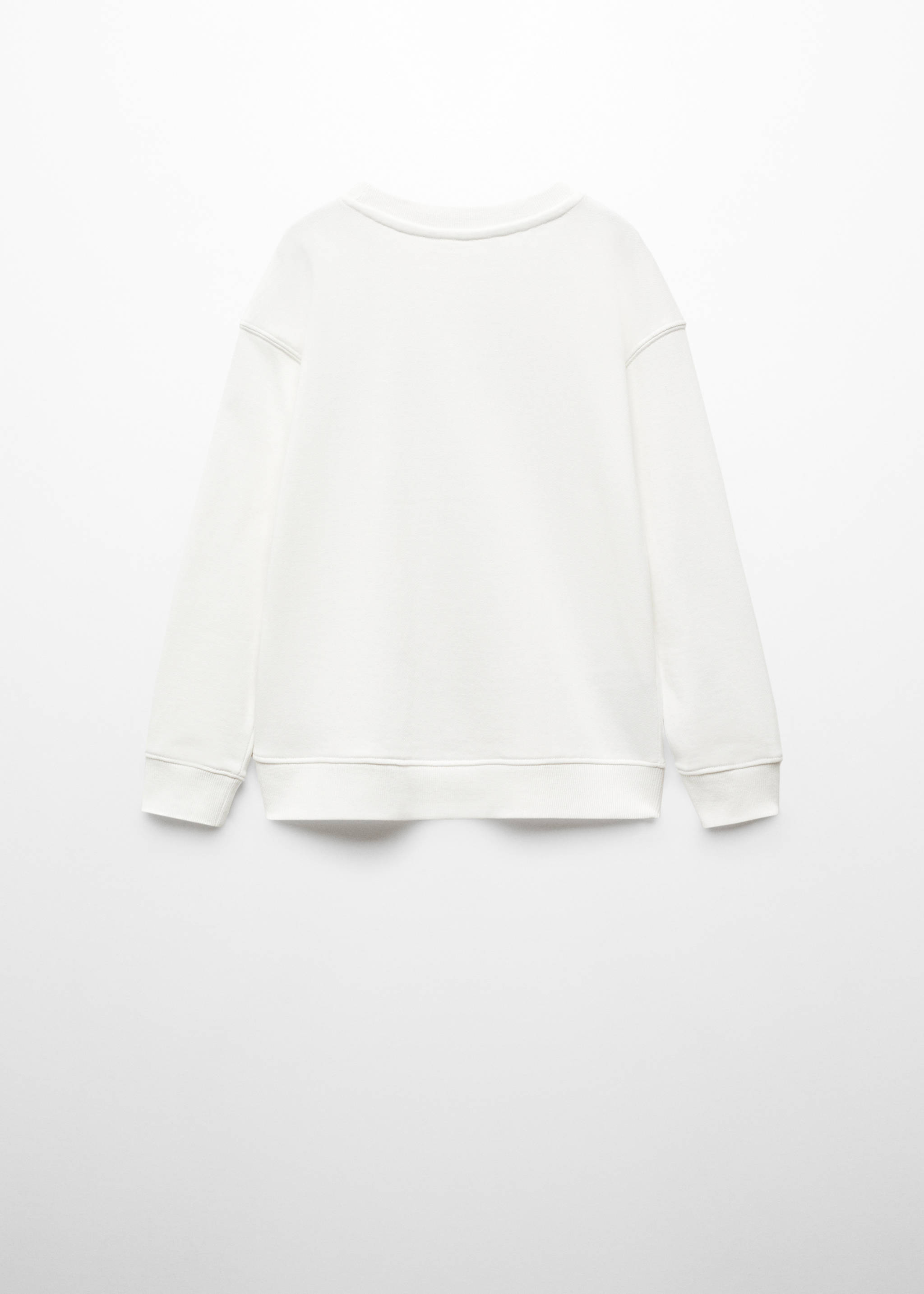 Message cotton sweatshirt - Reverse of the article