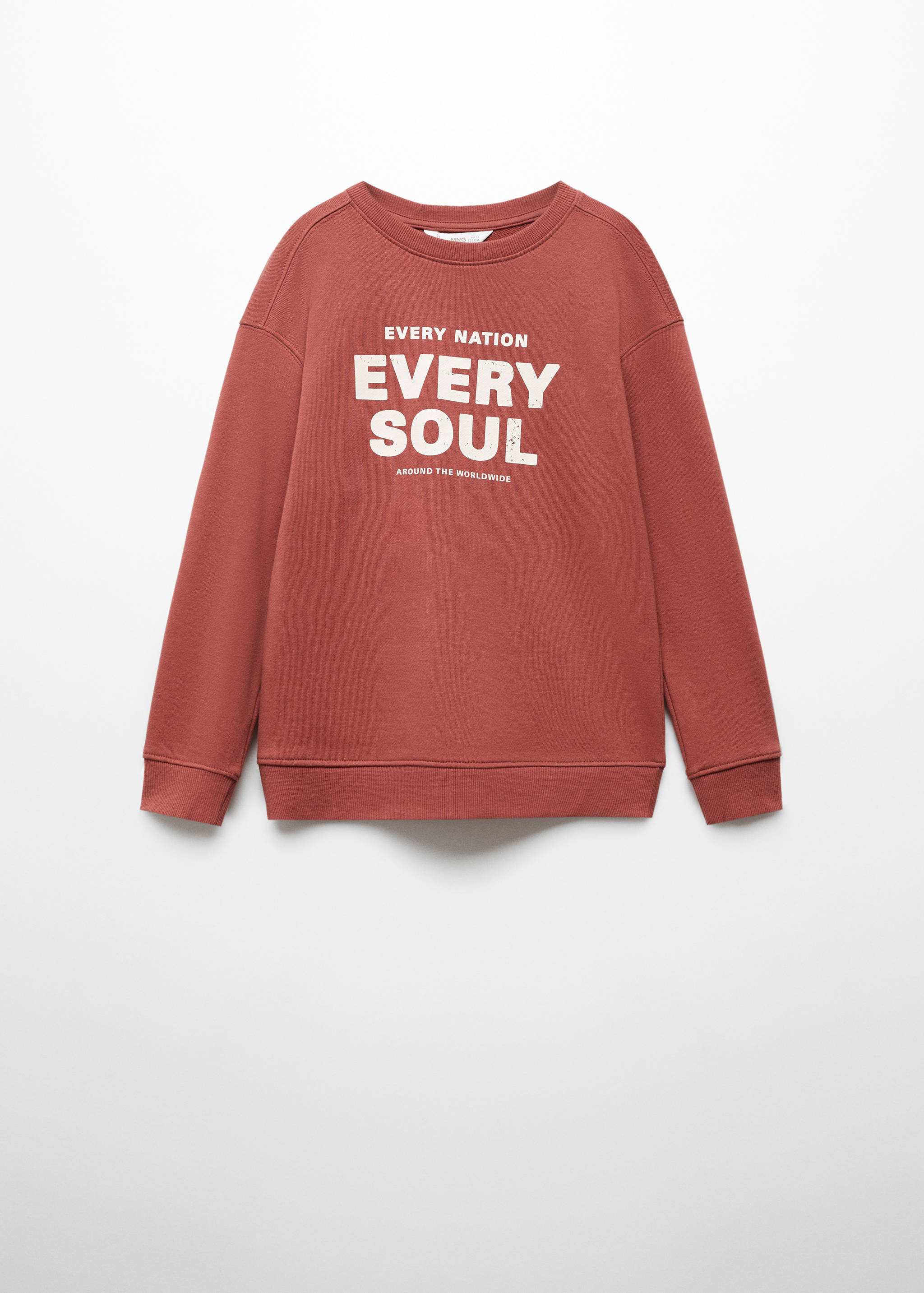 Message cotton sweatshirt - Article without model