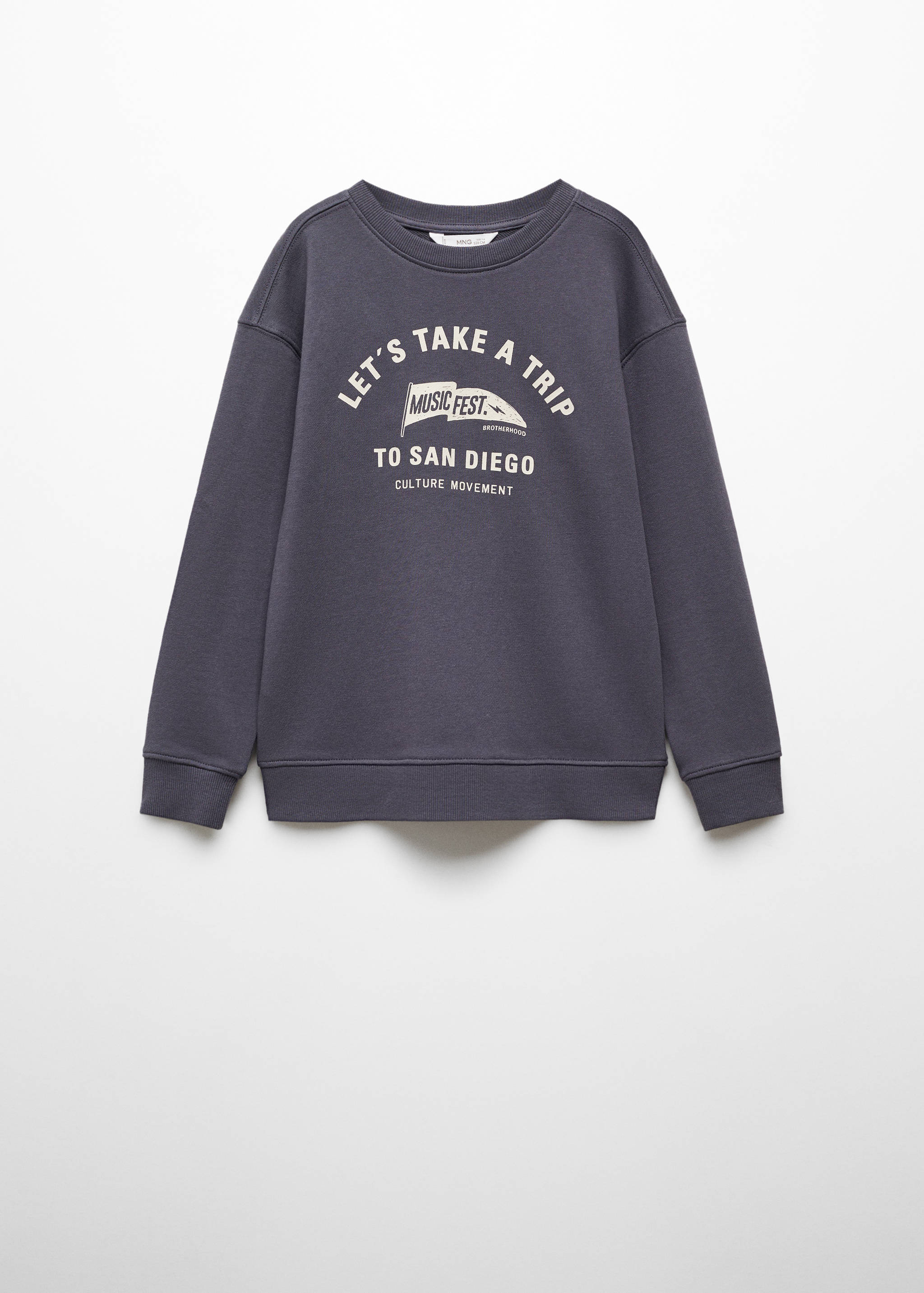 Message cotton sweatshirt - Article without model
