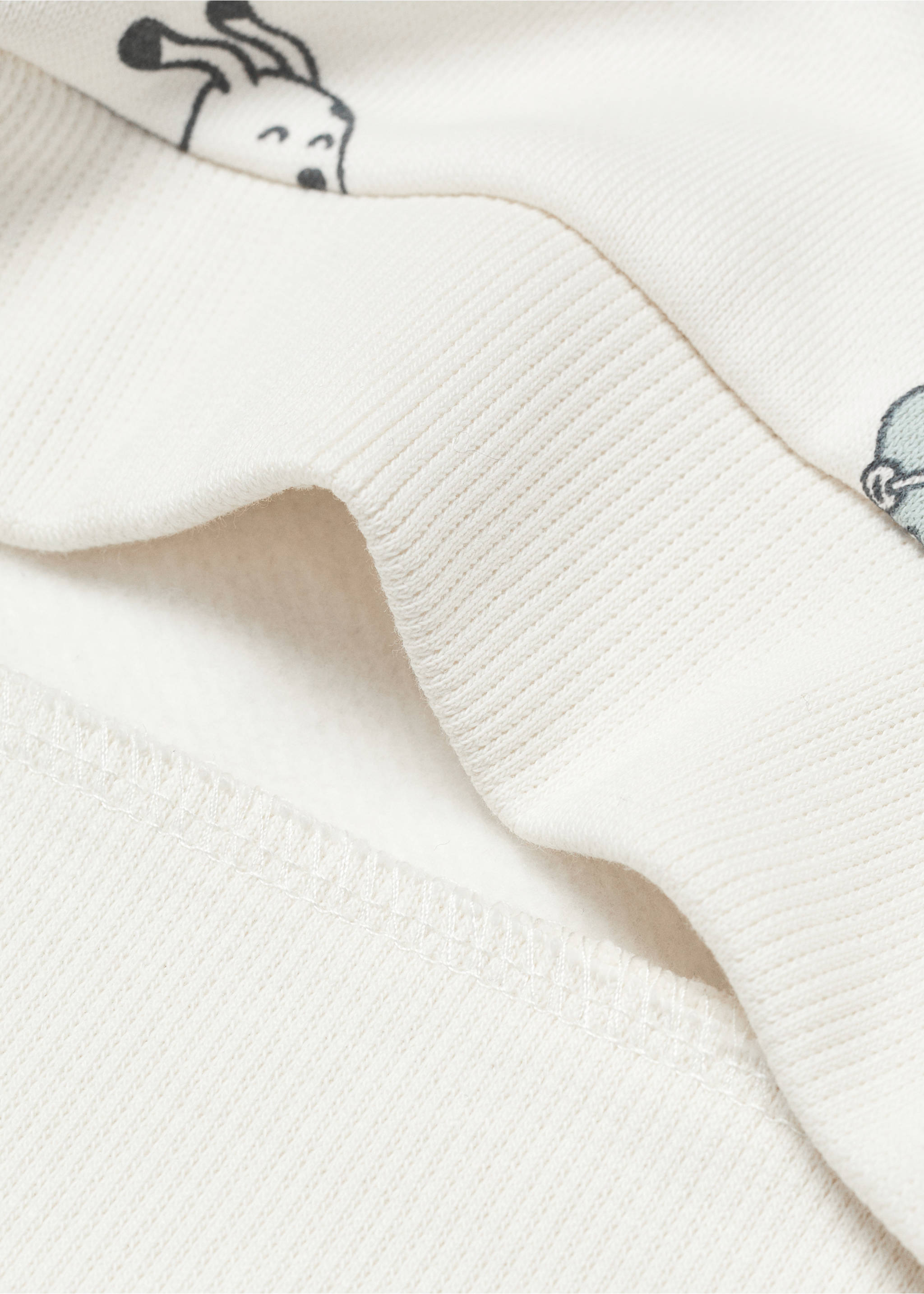 Printed cotton sweatshirt - Details of the article 2, Off White. Ref: 67070659-00.