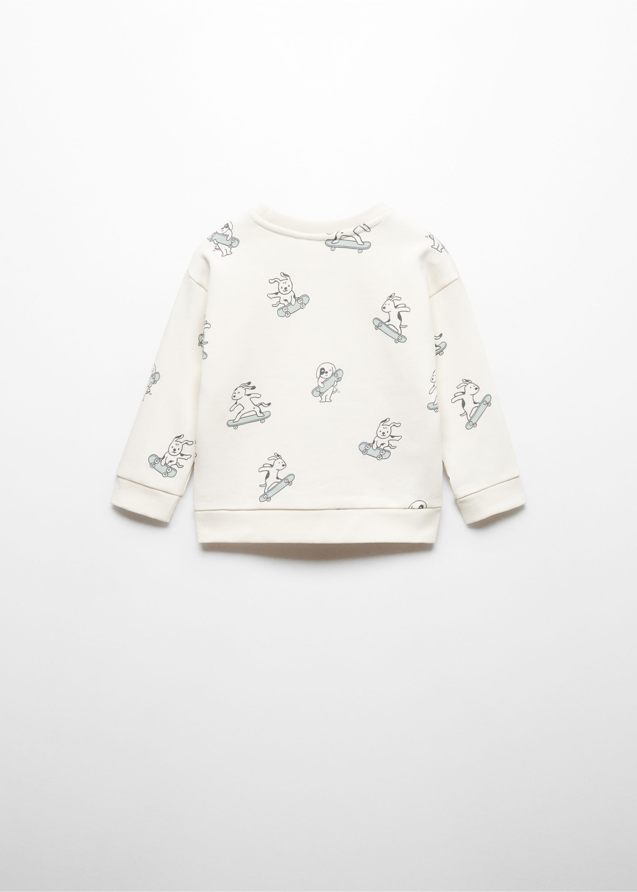 Sweat-shirt coton imprimé - Verso de l’article