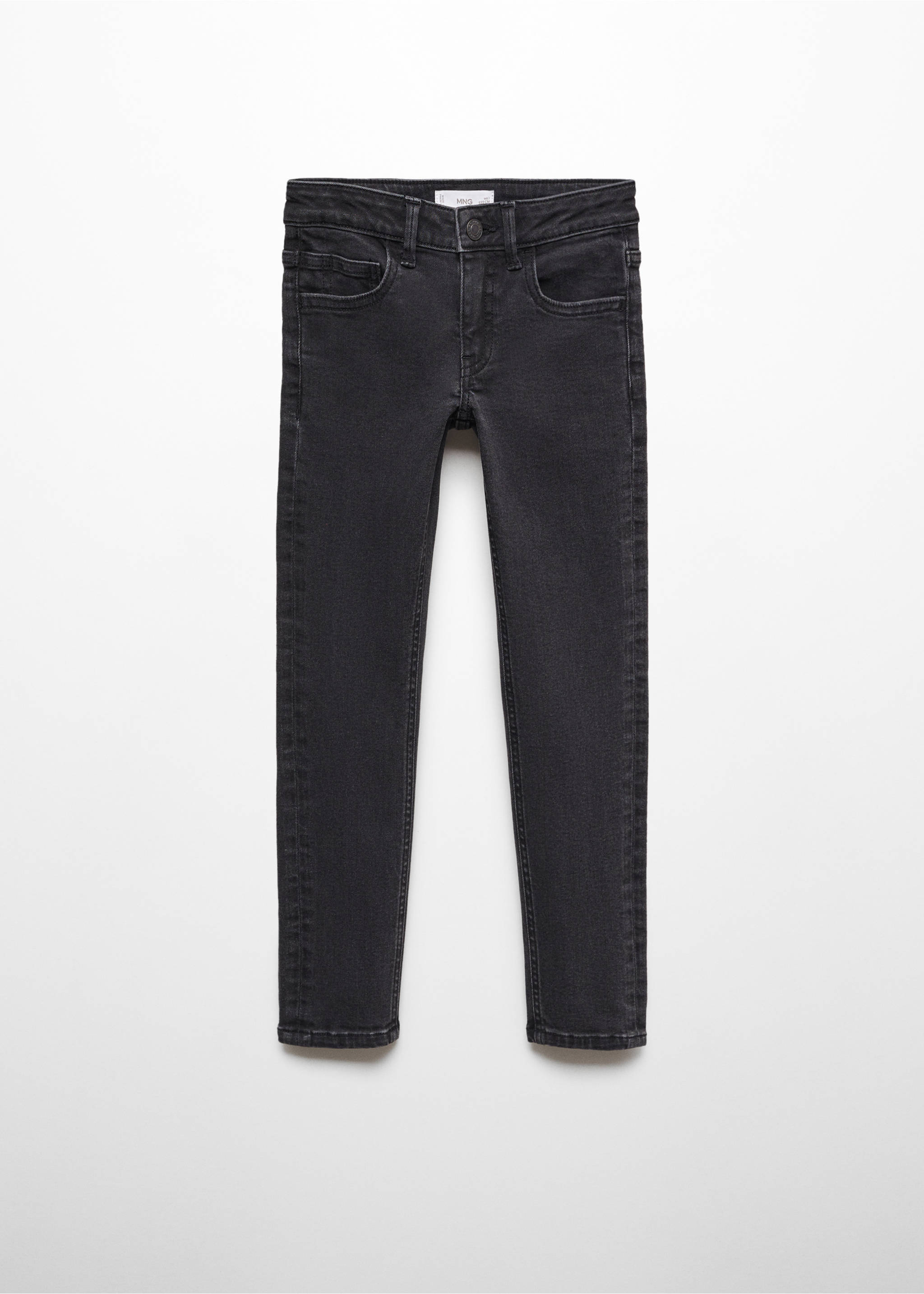 Cotton skinny Jeans - Article without model, Black denim. Ref: 67070660-00.