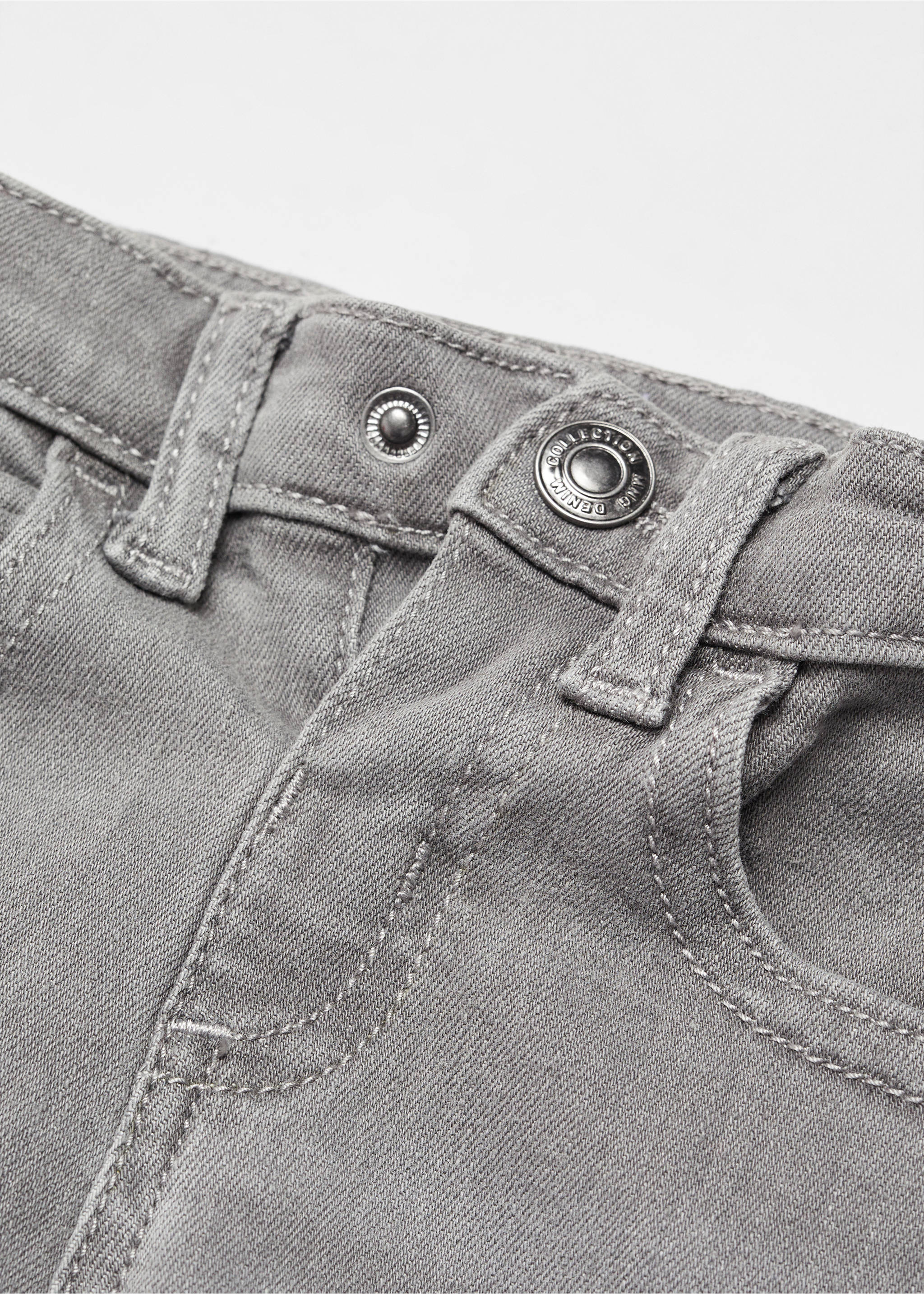 Cotton skinny Jeans - Details of the article 8, Denim Grey. Ref: 67070661-00.