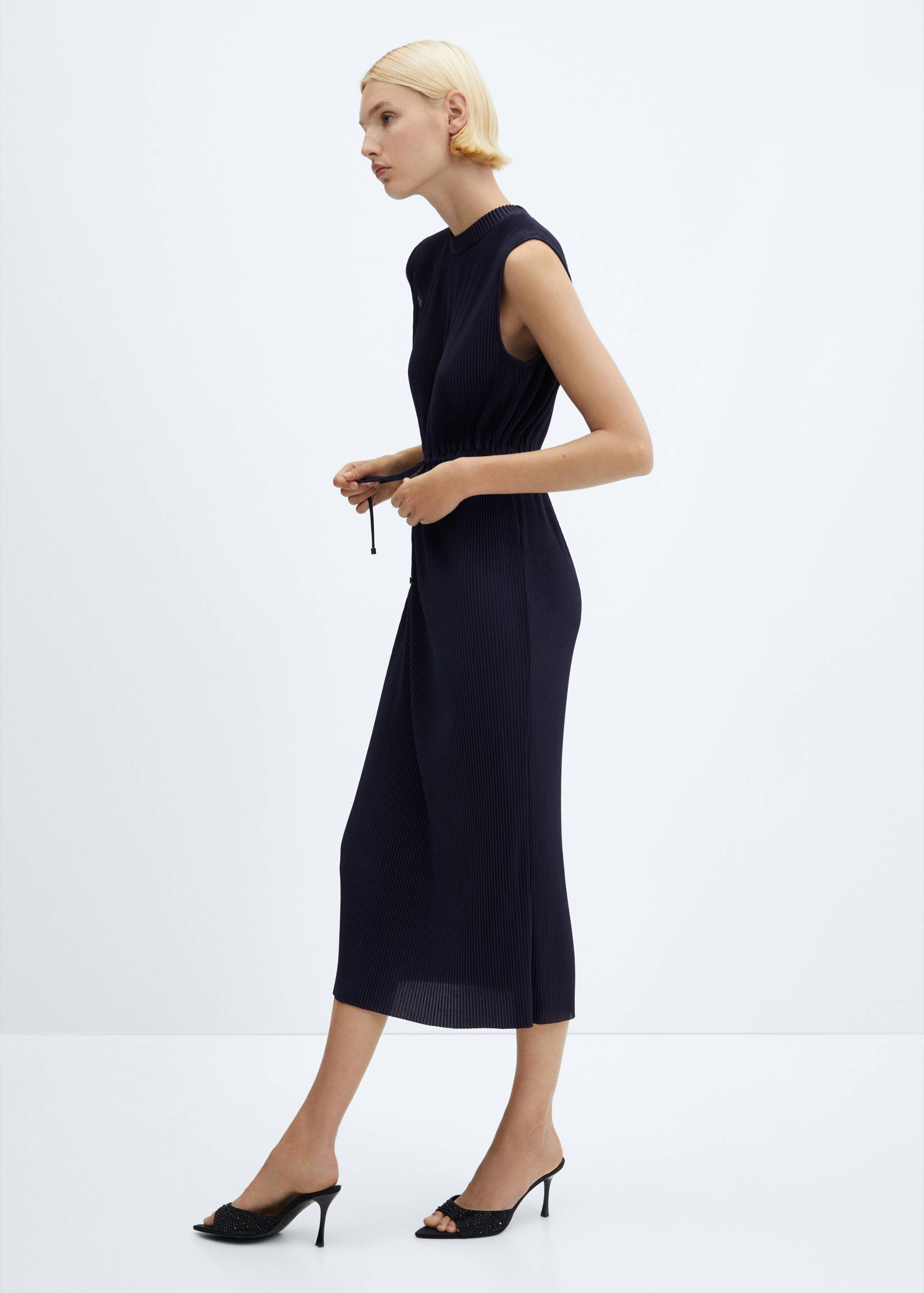 Geplooide midi-jurk - Detail van het artikel 2