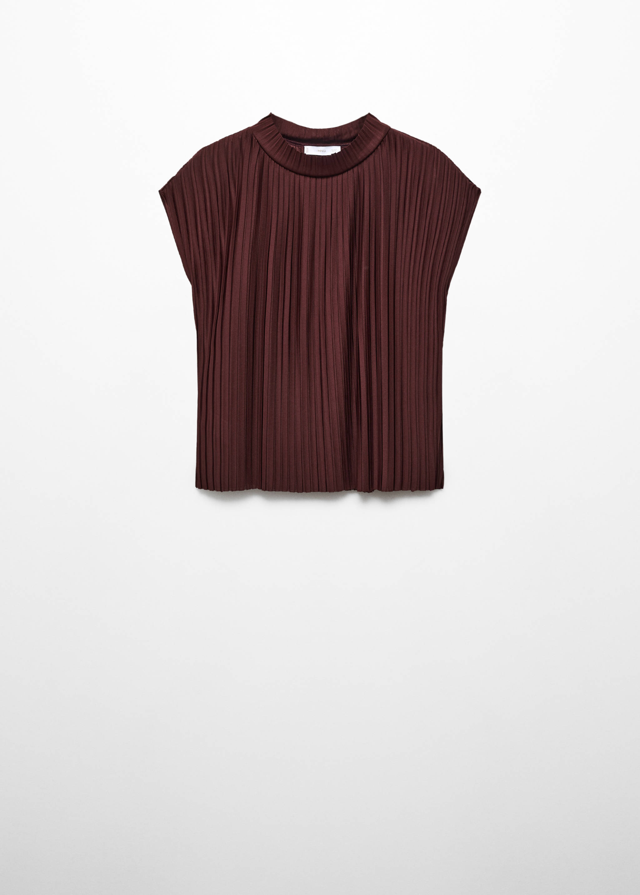 Rövid ujjú, pliszírozott felső - Termék modell nélkül