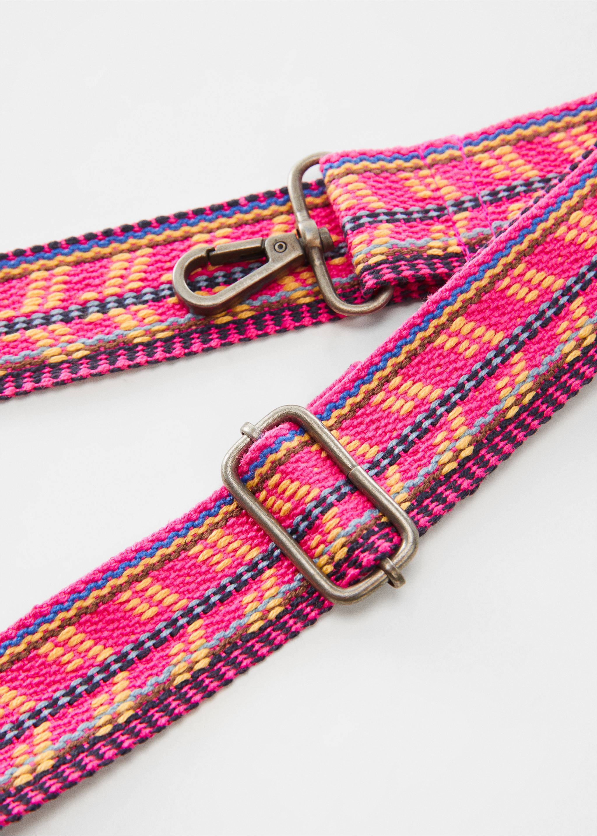 Patterned bag strap - Medium plane, Neon Pink. Ref: 67070679-00.