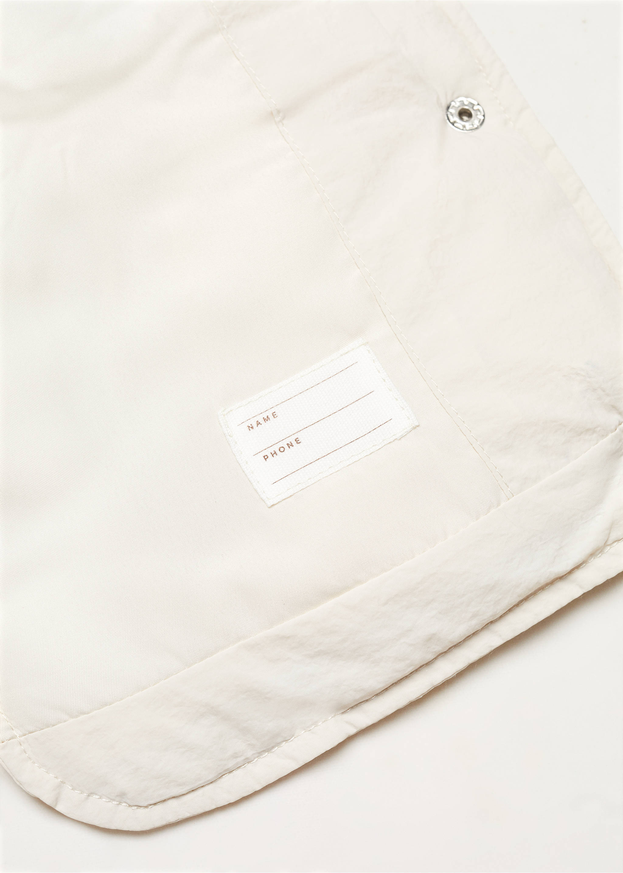 Quilted gilet with hood - Details of the article 0, Ecru. Ref: 67071010-00.