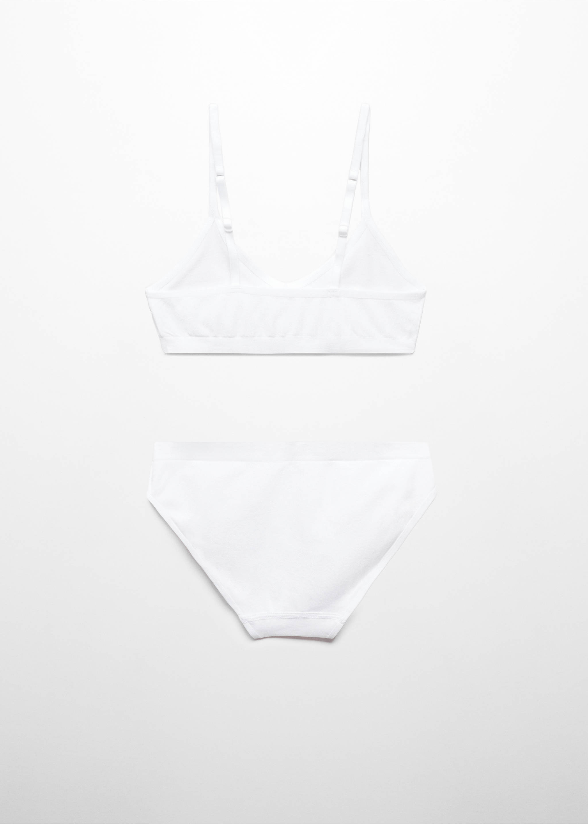 Top and panty set - Reverse of the article, Off White. Ref: 67072009-00.