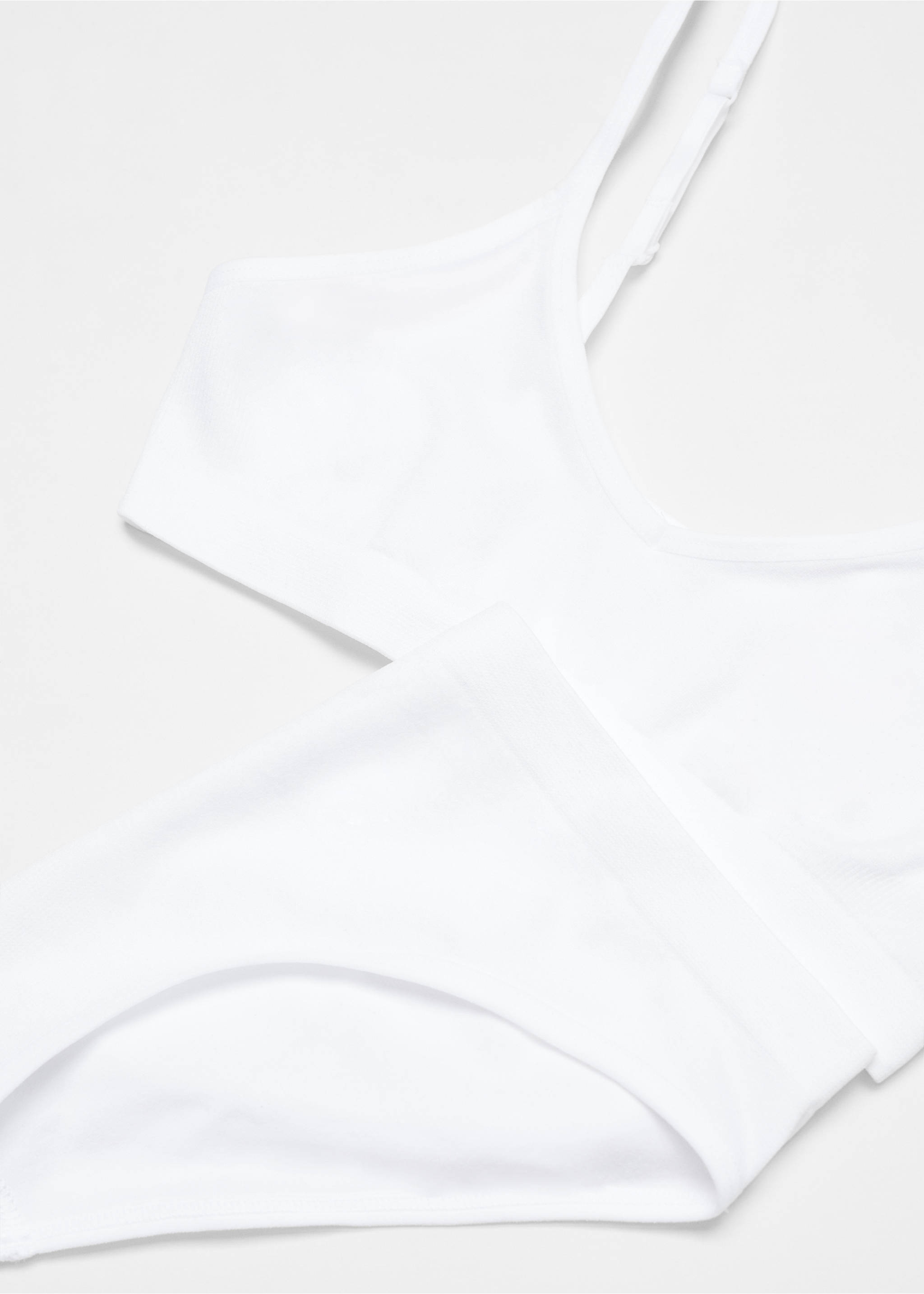 Top and panty set - Details of the article 8, Off White. Ref: 67072009-00.