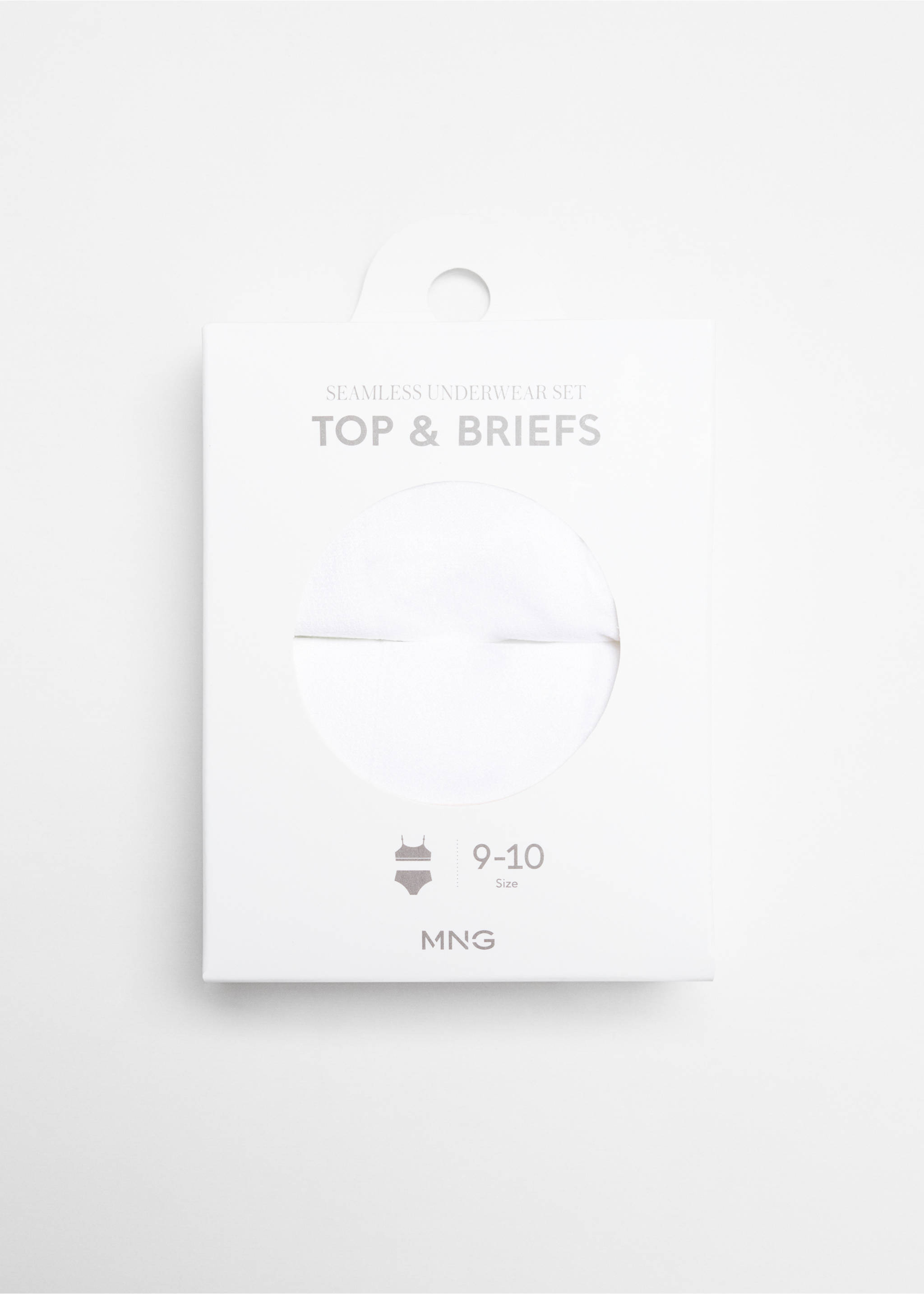 Top and panty set - Details of the article 0, Off White. Ref: 67072009-00.