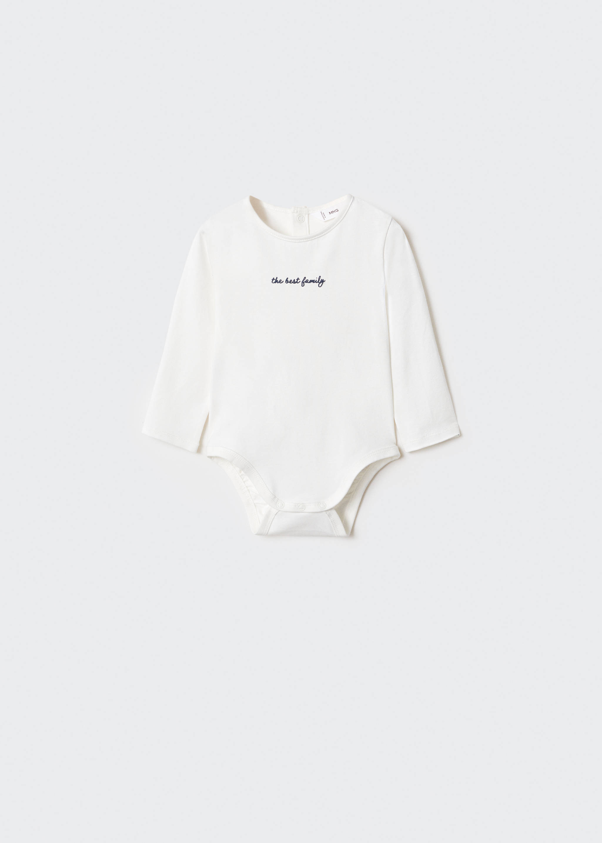 Organic cotton body with message - Article without model
