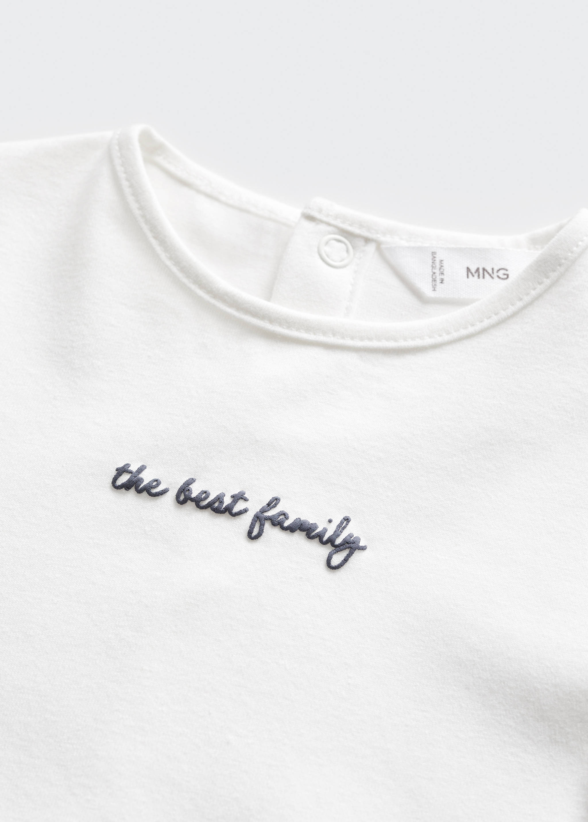 Organic cotton body with message - Details of the article 0